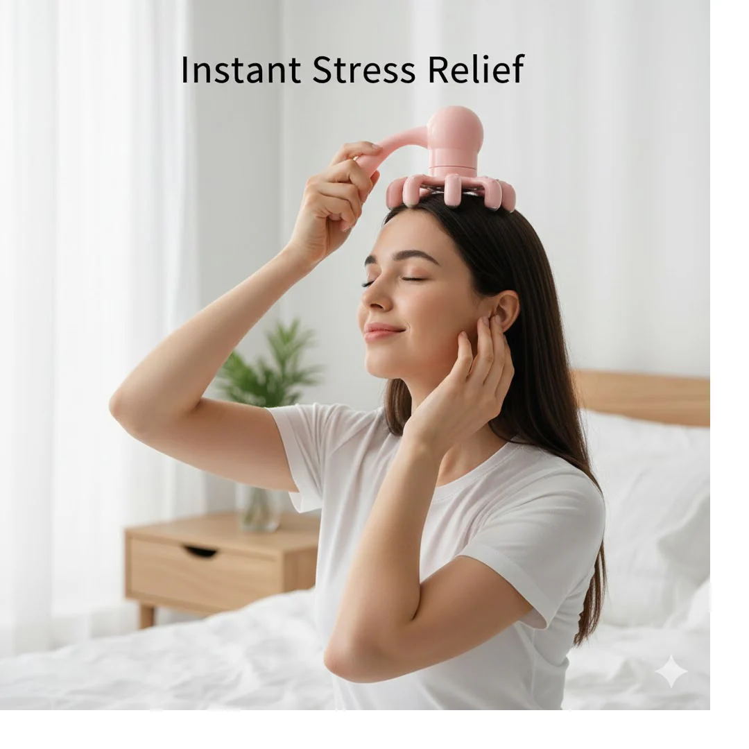 Scalp Relax Octopus Massager – Long Ergonomic Head Massager for Adults - Image 3
