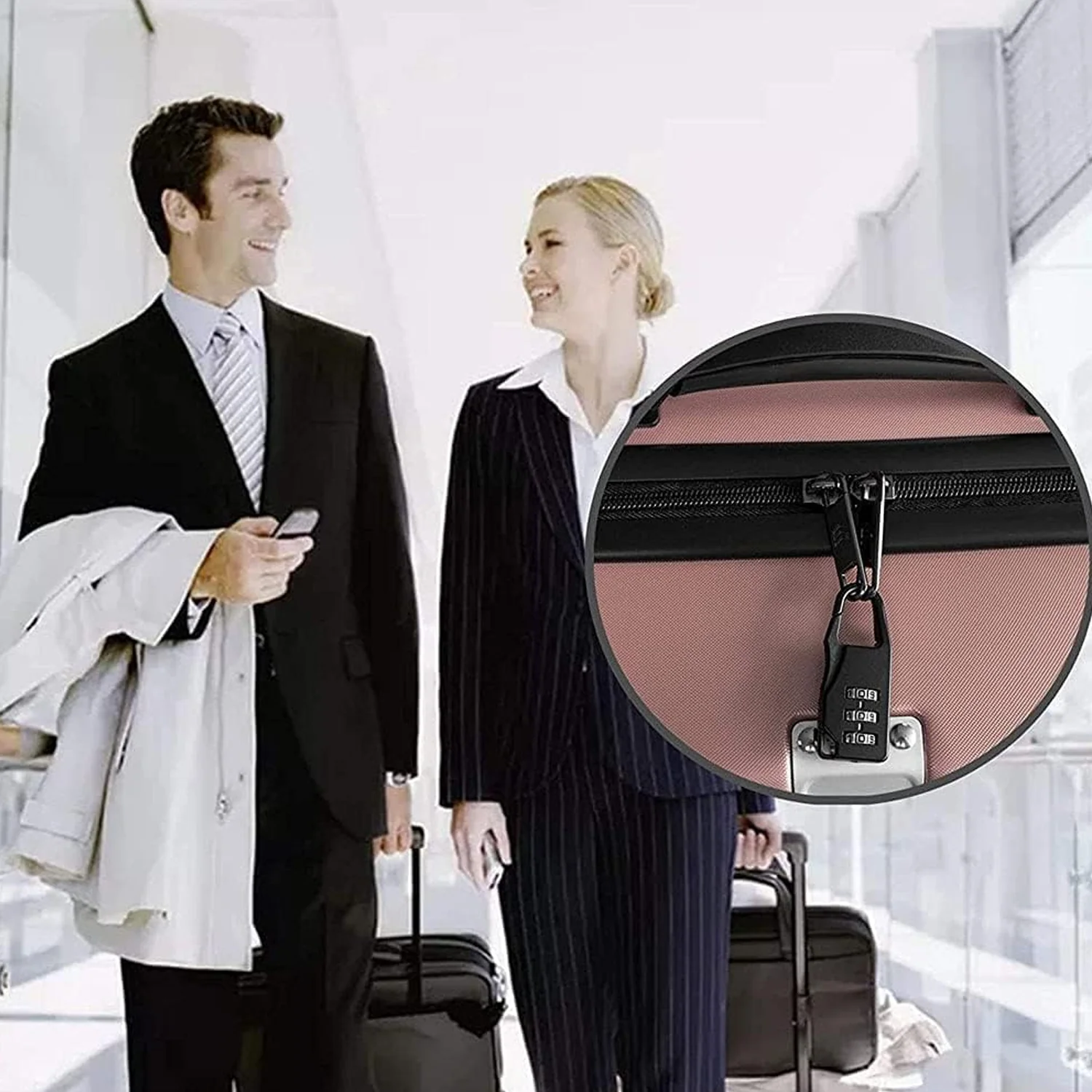 Secure 3-Digit Combination Travel Lock (1 Pc) - Image 4