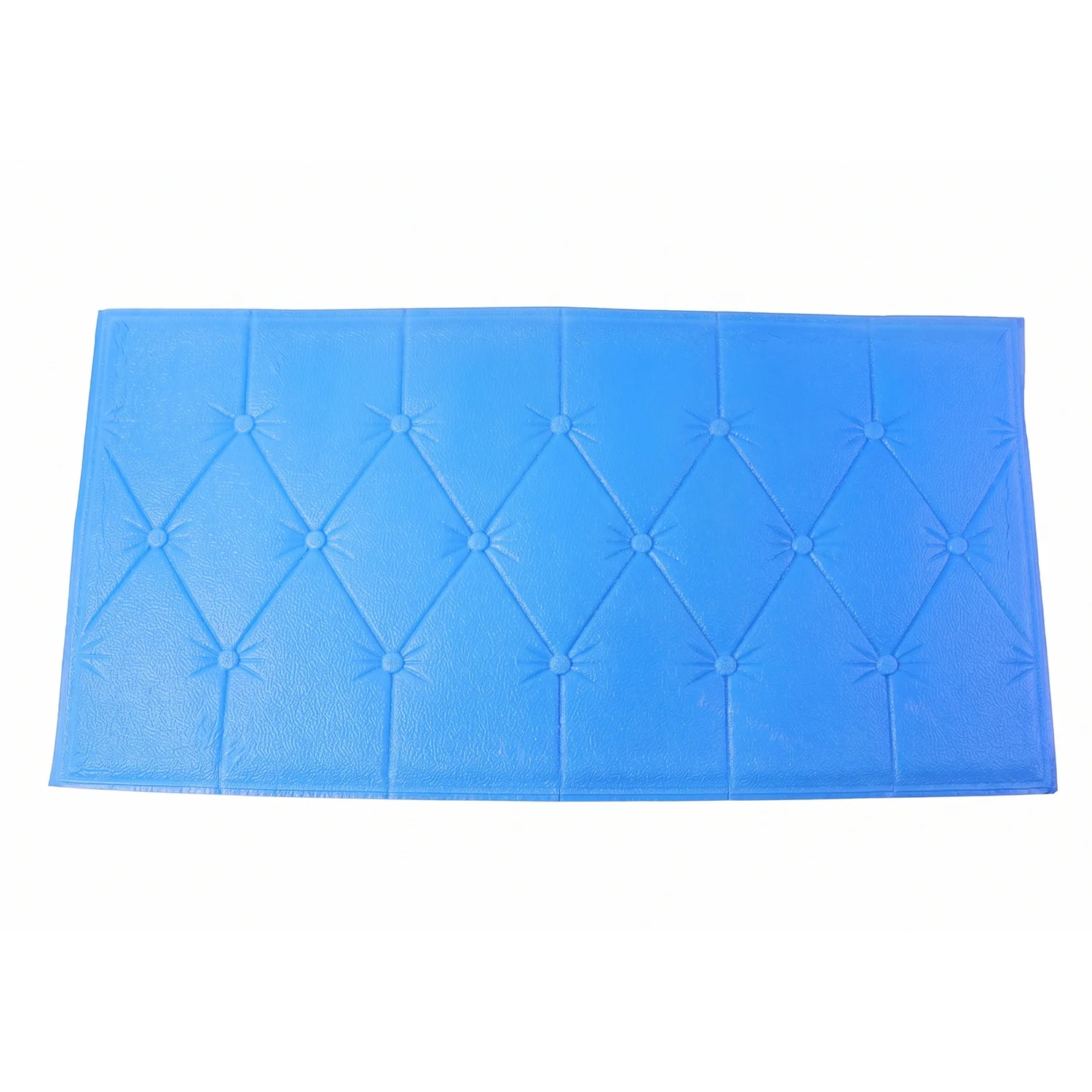 Self Adhesive 3D Foam Wall Panel Cushion Wallpaper (1 Pc, Blue, 69x35 Cm) - Image 5