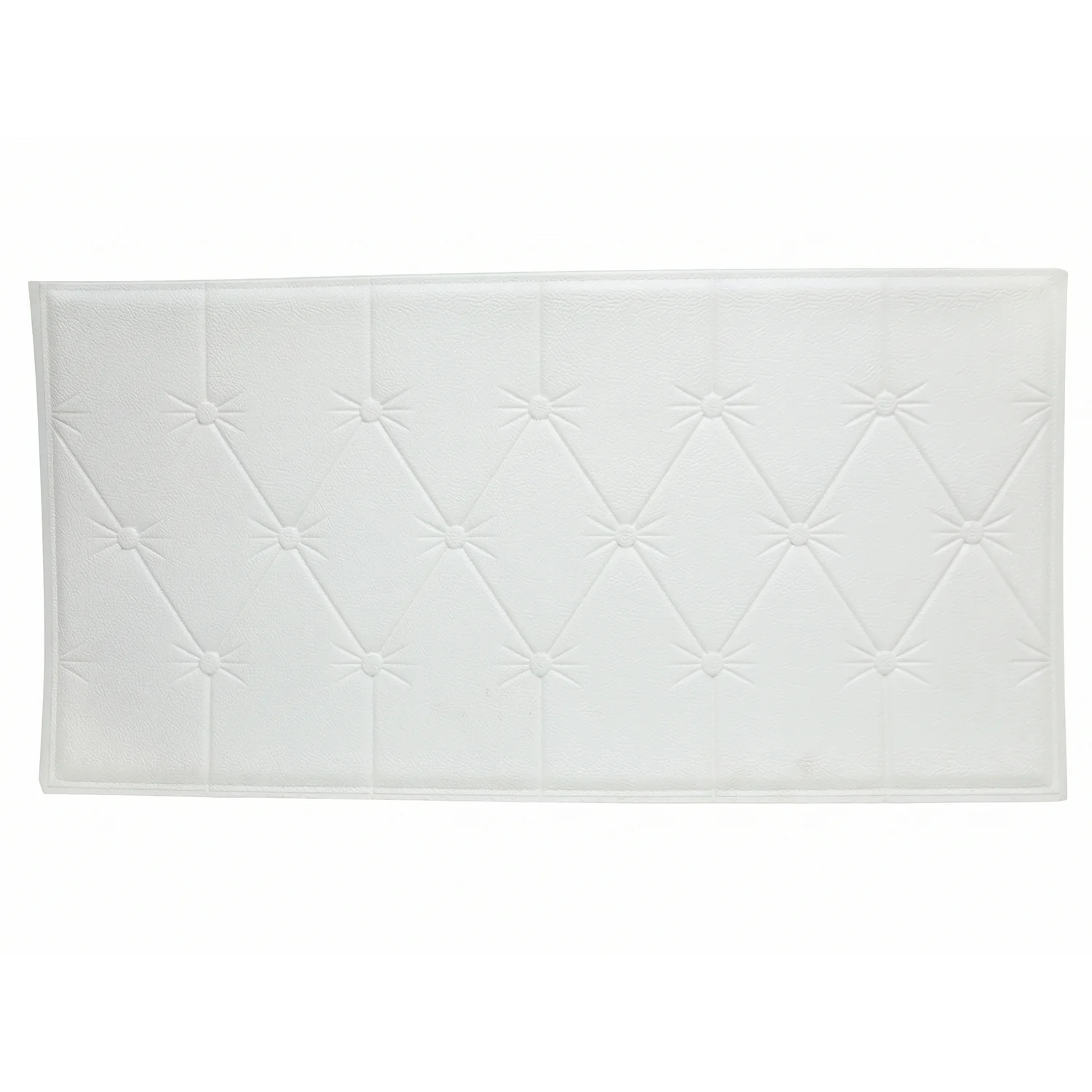 Self Adhesive 3D Foam Wall Panel Cushion Wallpaper (1 Pc, White, 69x35 Cm) - Image 5