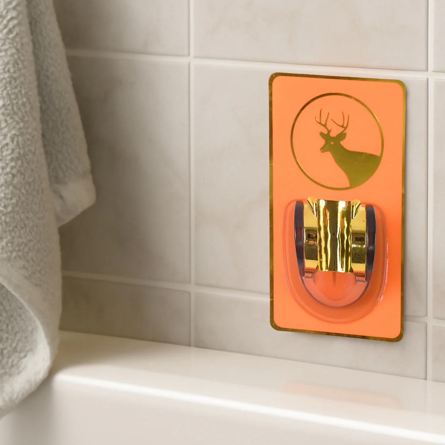 Self-Adhesive Adjustable Shower Head Holder (1 Pc) - Image 3