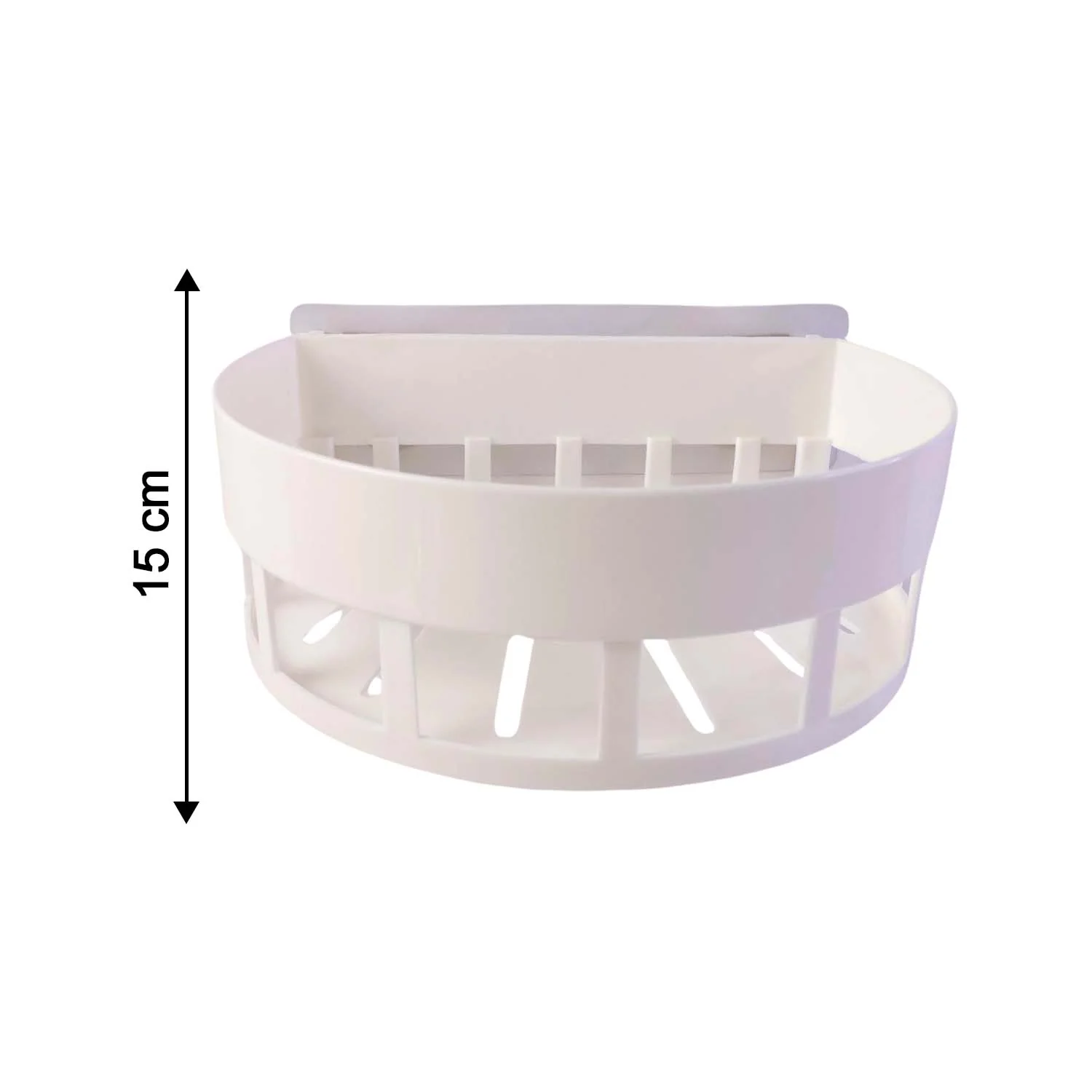 Self-Adhesive Corner Bathroom Shelf with Fast-Drain Holes (1 Pc) - Image 6