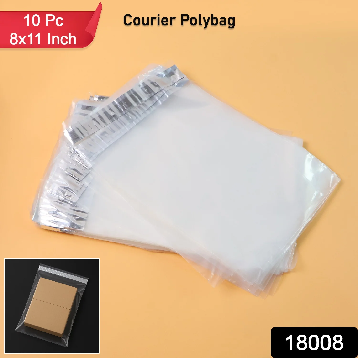 Self-Adhesive Courier Polybag for Secure Packaging (10 Pc) - Image 2