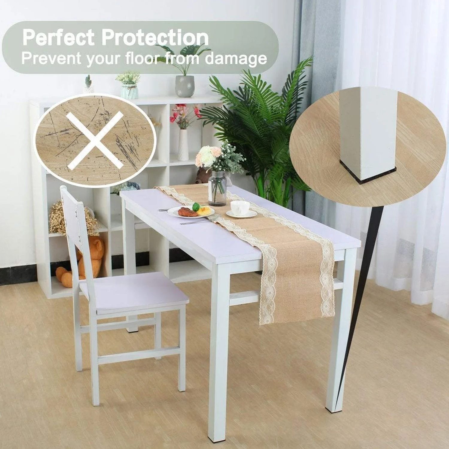 Self Adhesive Furniture Pads - Square (18 Pcs Set) - Image 4