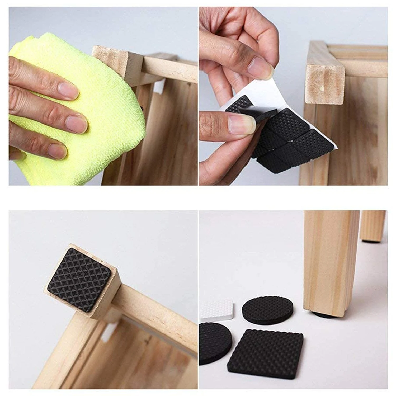 Self Adhesive Furniture Pads - Square (18 Pcs Set) - Image 5