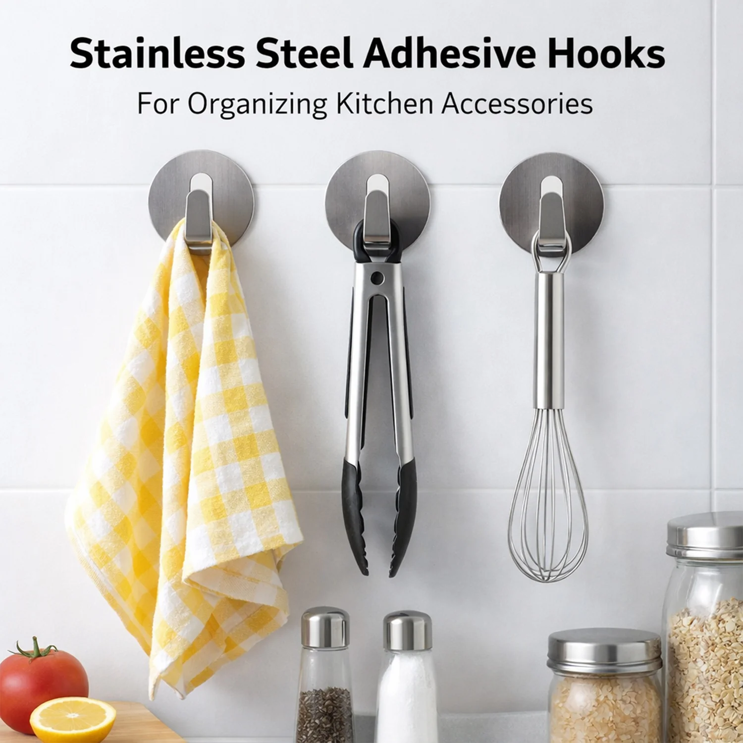 Heavy Duty Self-Adhesive Stainless Hooks – Waterproof for Robes, Coats & Towels - Image 3