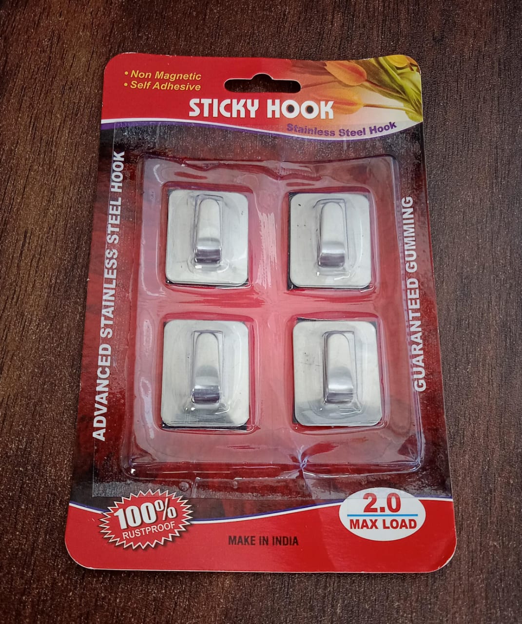 Self- Adhesive Hooks, Heavy Duty Wall Hooks Hangers Stainless Steel Waterproof Sticky Hooks for Hanging Robe Coat Towel Kitchen Bathroom and. - Image 7