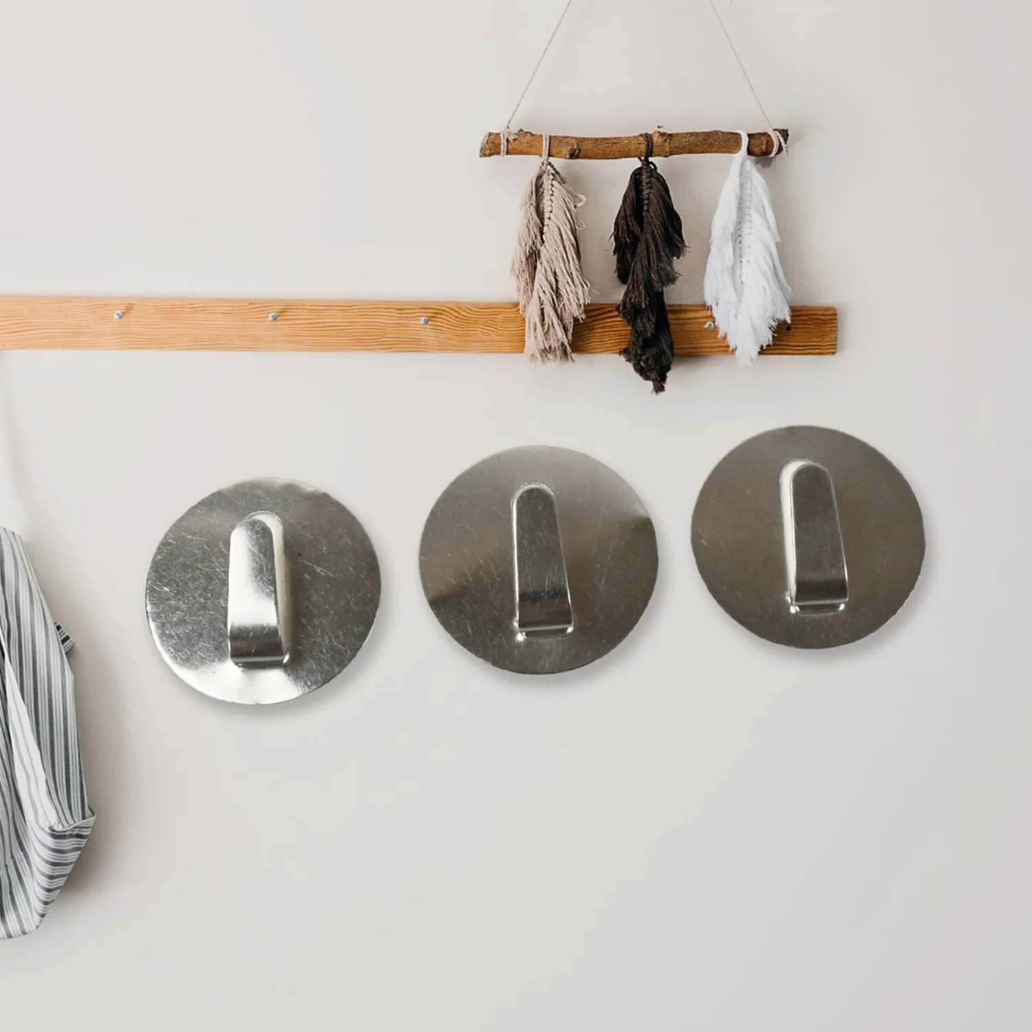 Self- Adhesive Hooks, for Hanging Robe Coat Towel Kitchen Bathroom and. - Image 4