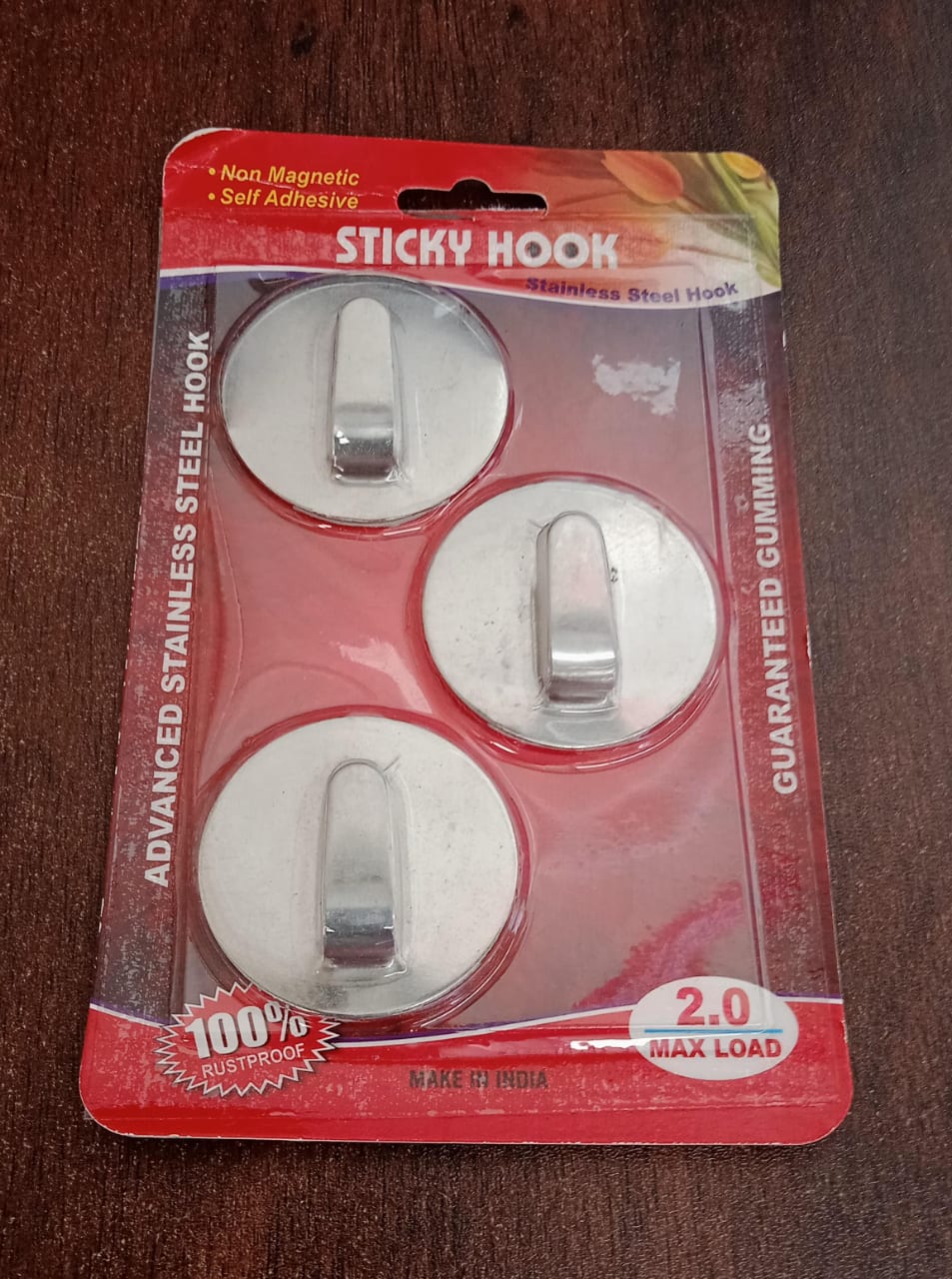 Self- Adhesive Hooks, for Hanging Robe Coat Towel Kitchen Bathroom and. - Image 7