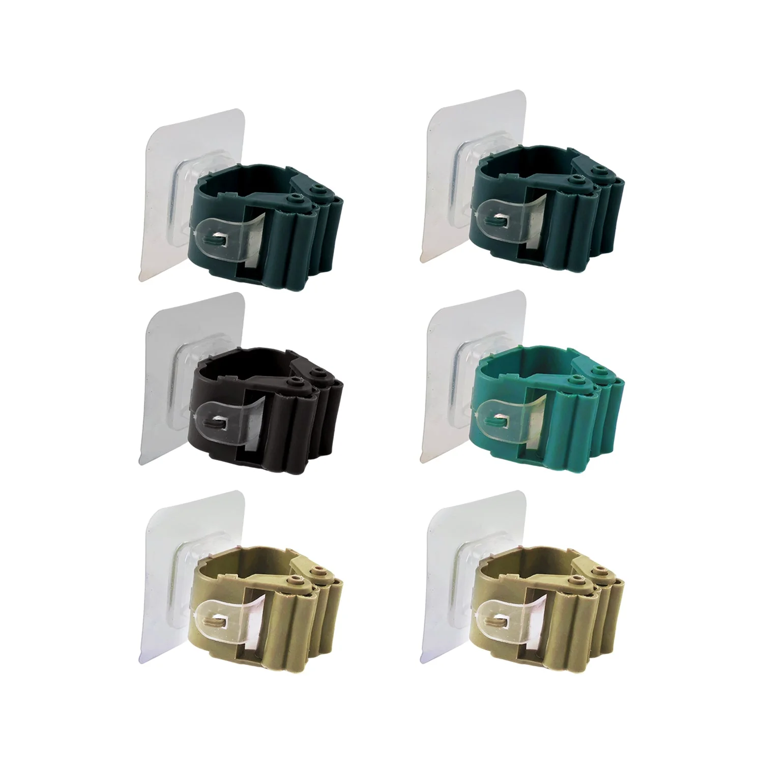 Self-Adhesive Mop and Broom Holder Clips (6 Pc Set) - Image 5
