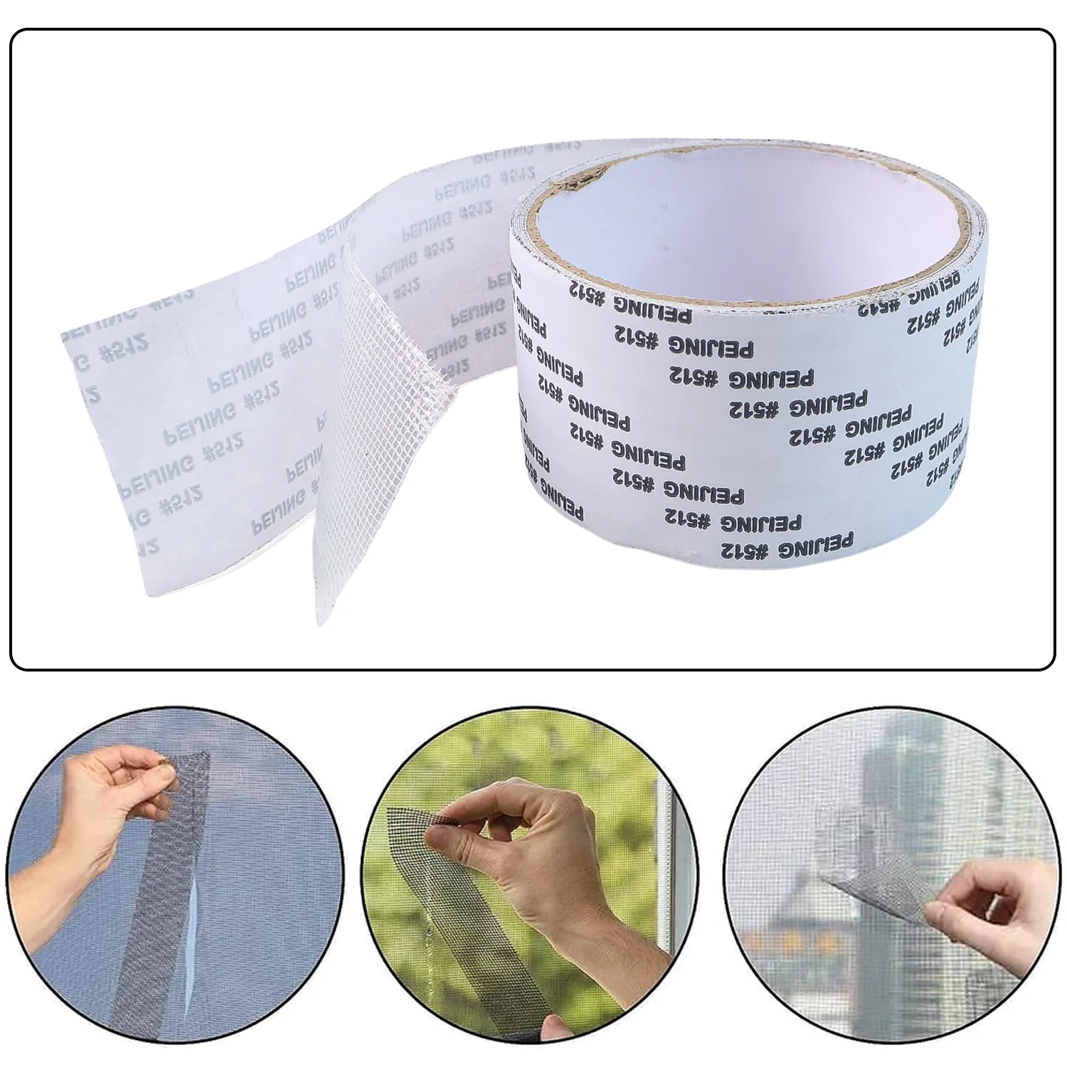 Self-Adhesive Mosquito Net Repair Tape – 2M x 5CM Roll – 1 Pc - Image 3