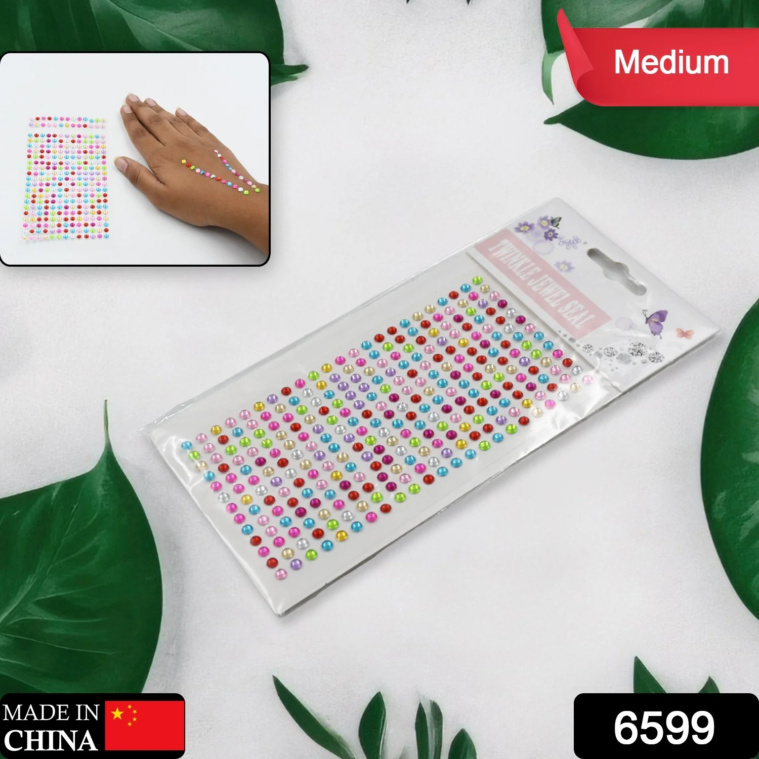 Self Adhesive Multi Size Shaped Shining Stones Crystals Stickers - Image 2