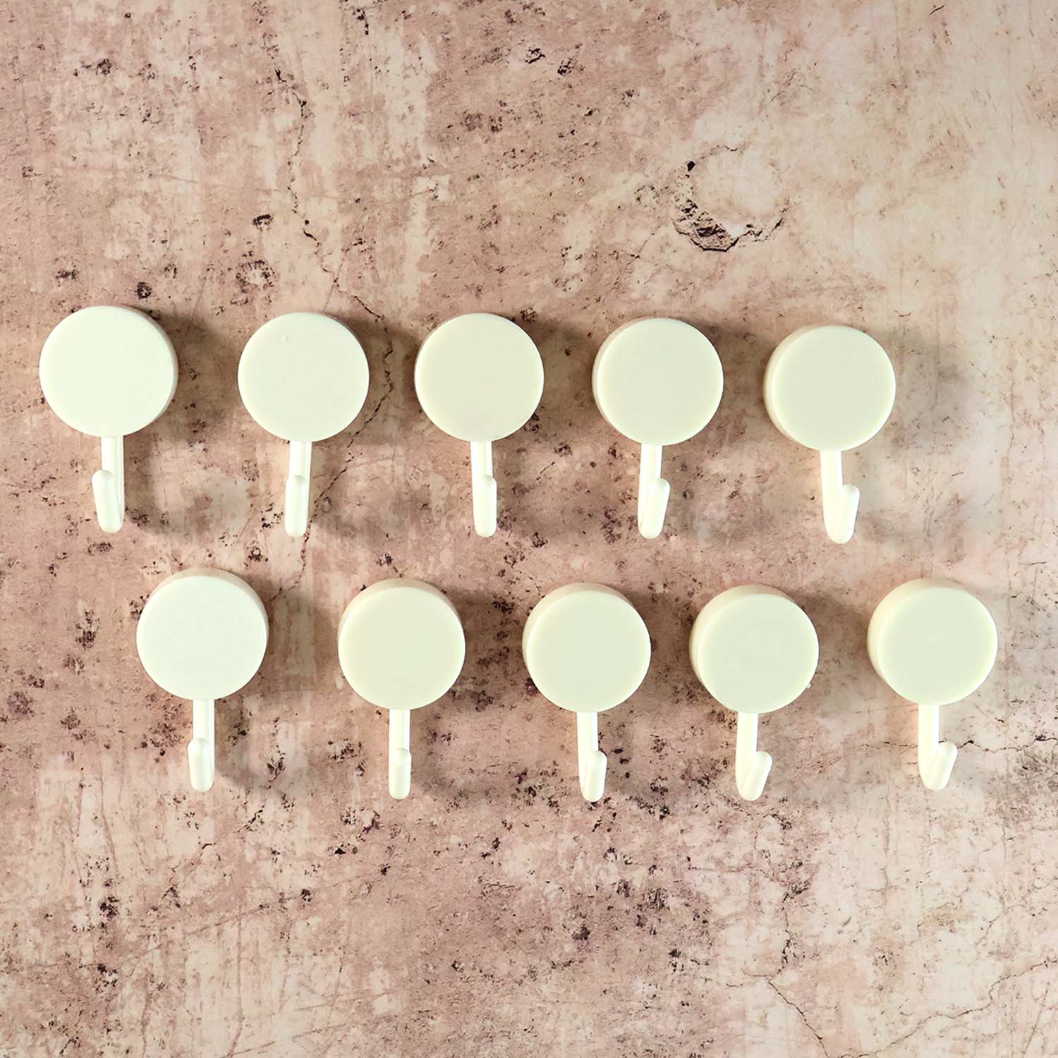 Self Adhesive Round Wall Hooks (10 Pc) - Image 6