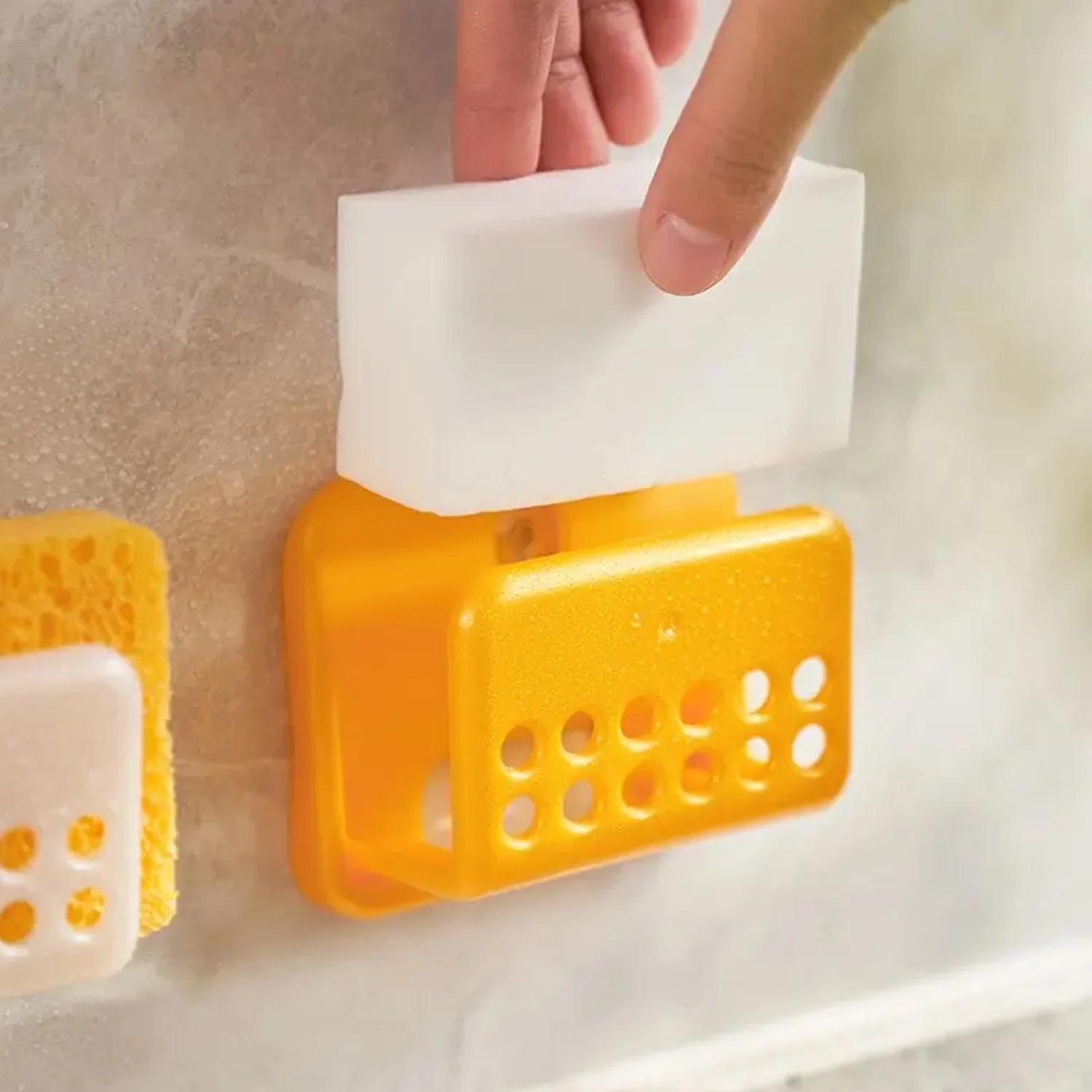 Self-Adhesive Sponge and Soap Holder | No-Drill Sink Organizer & Multipurpose - Image 3