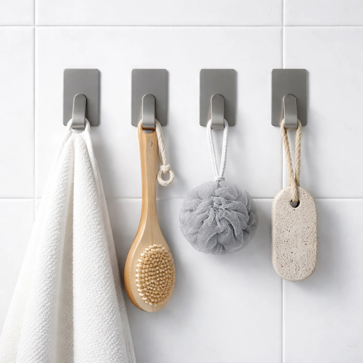 Self Adhesive Wall Hooks Set (6 Pc, Mix Design) - Image 4