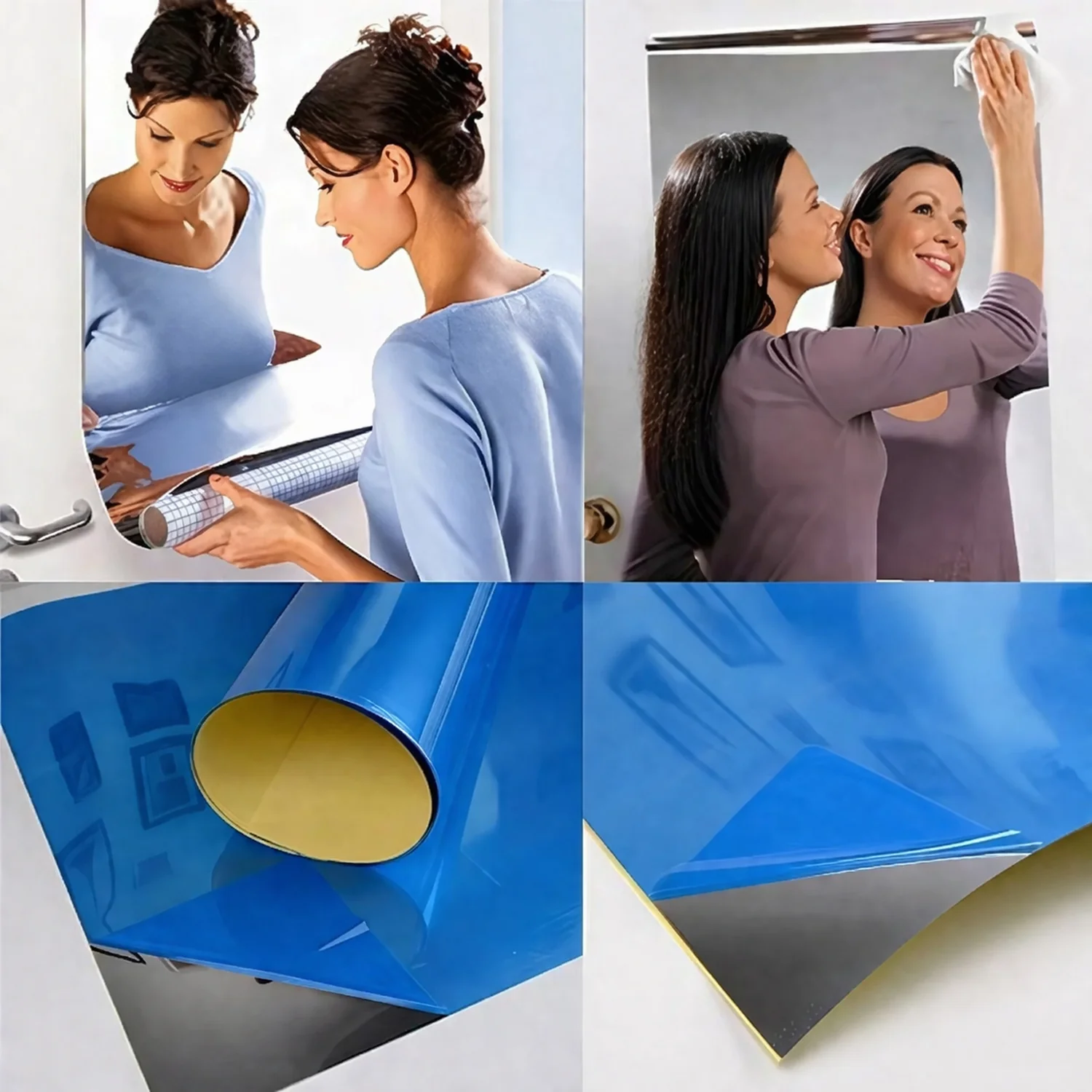 Self Adhesive Wall Mirror Sheet (1 Pc, 100x50 Cm) - Image 8