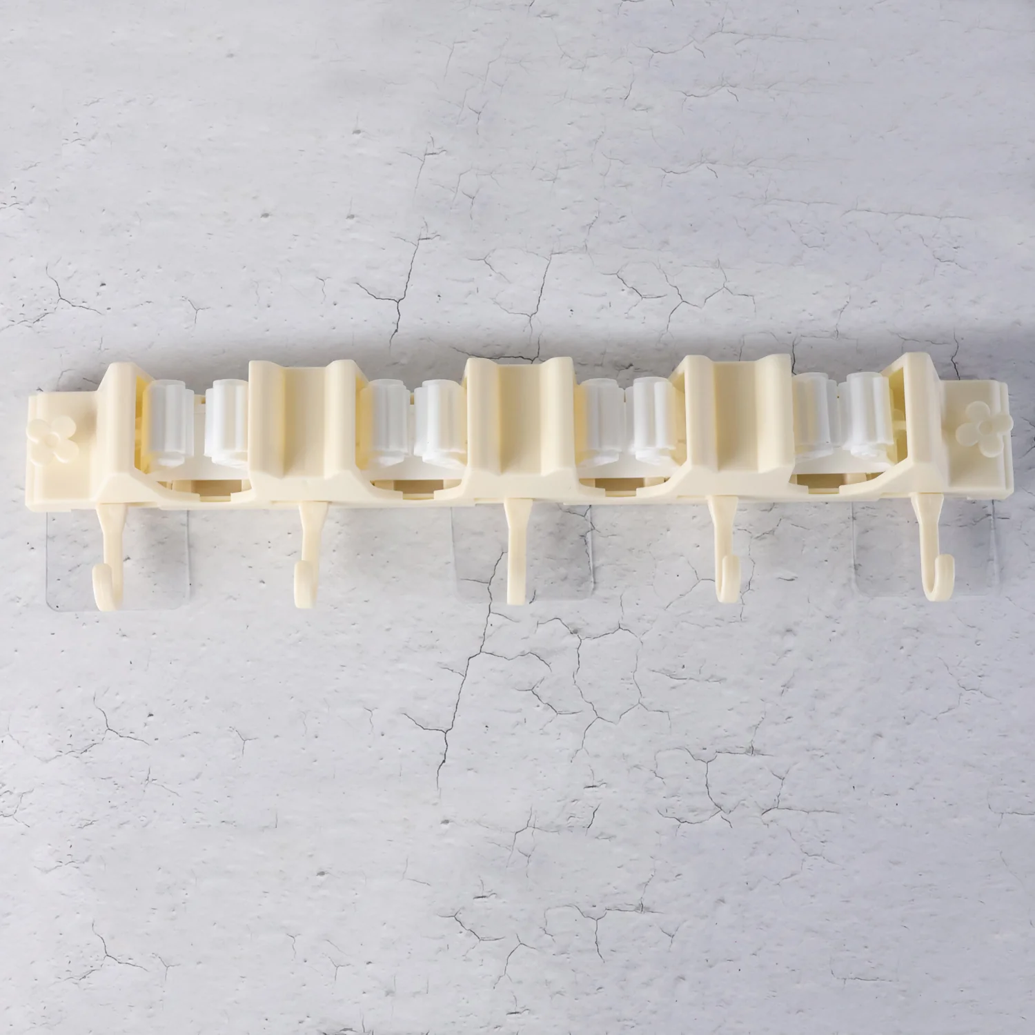 Self-Adhesive Wall-Mount Broom & Mop Holder Rack - Image 4