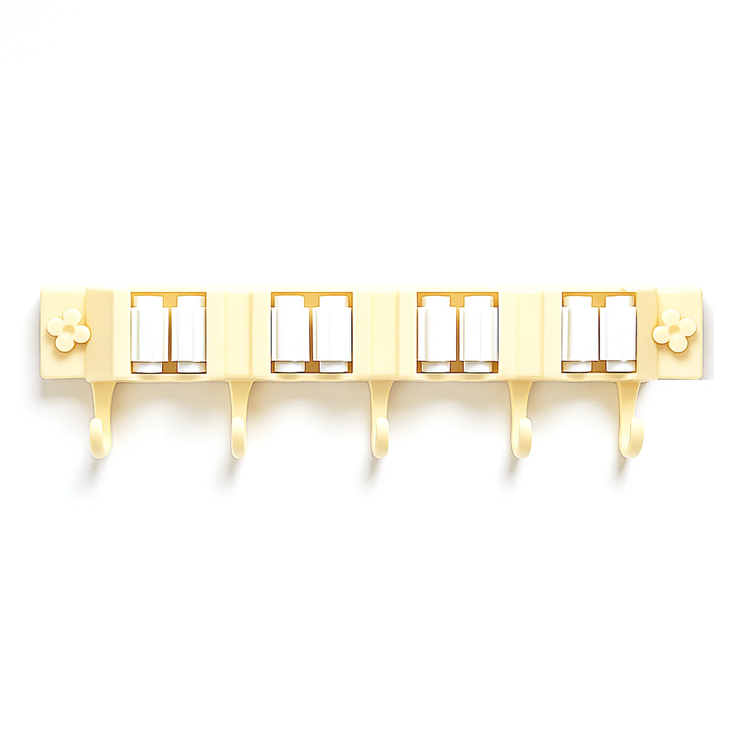 Self-Adhesive Wall-Mount Broom & Mop Holder Rack - Image 5