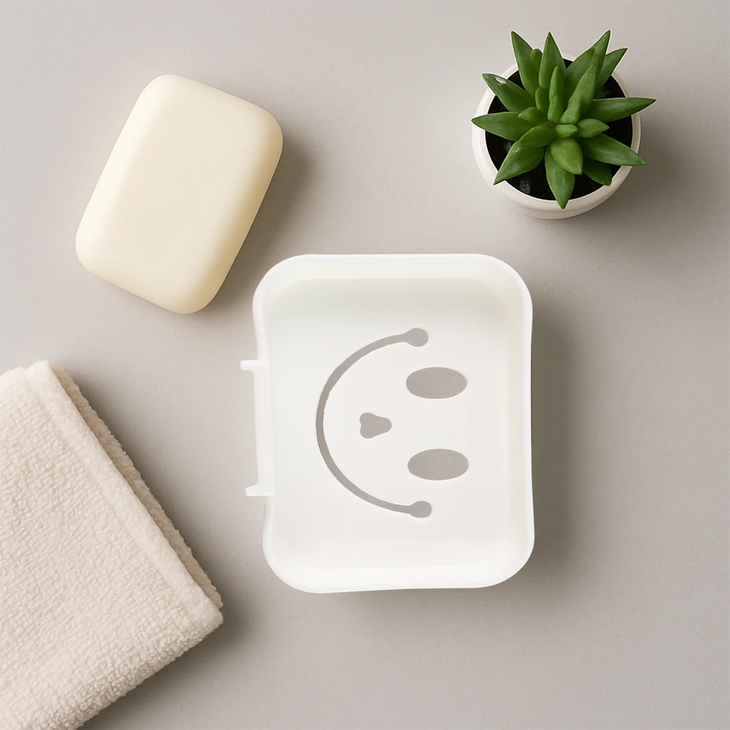 Self Adhesive Wall Mounted Soap Dish Holder (1 Pc) - Image 10