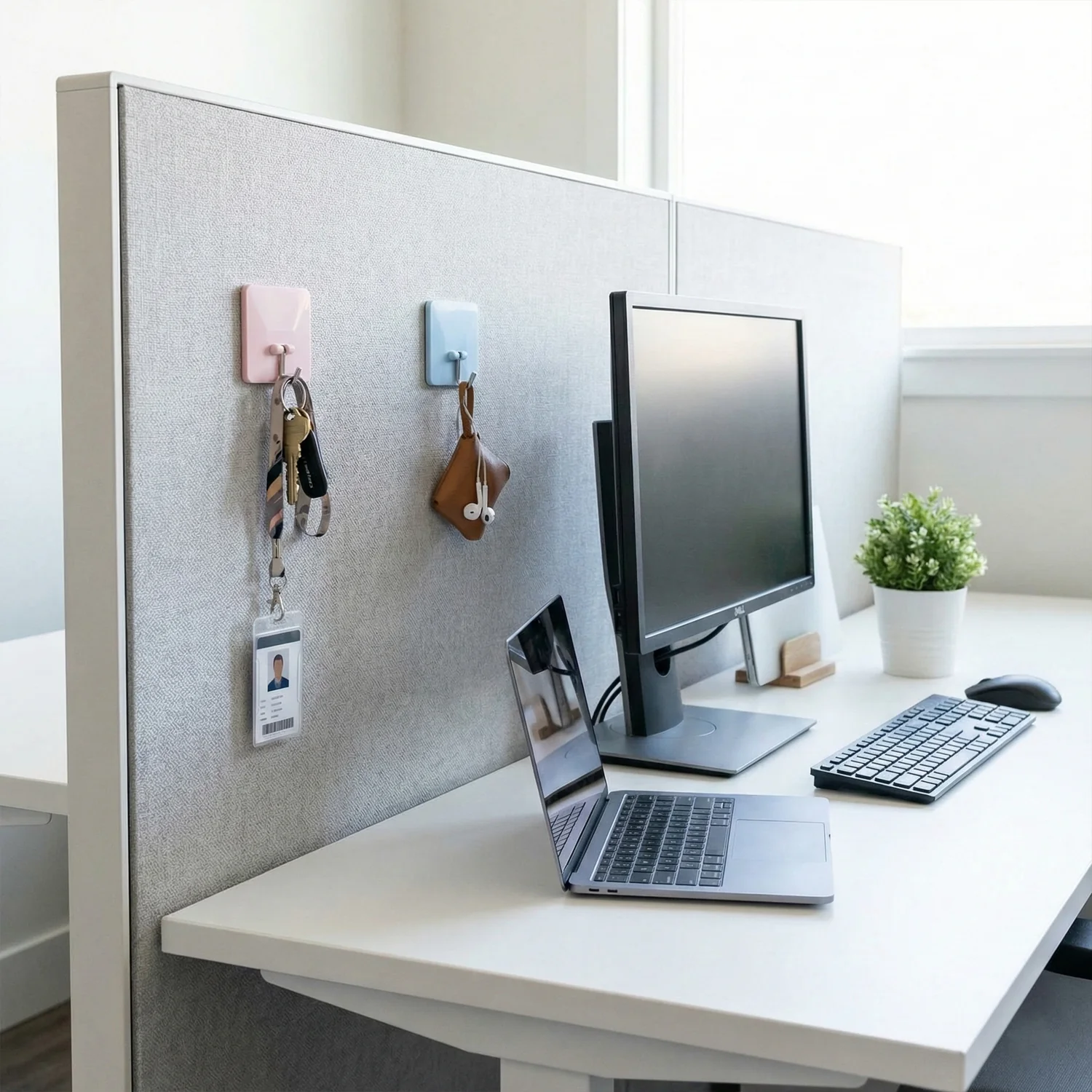 Self-Adhesive Wall-Mounted Utility Hooks (2 Pc) - Image 3