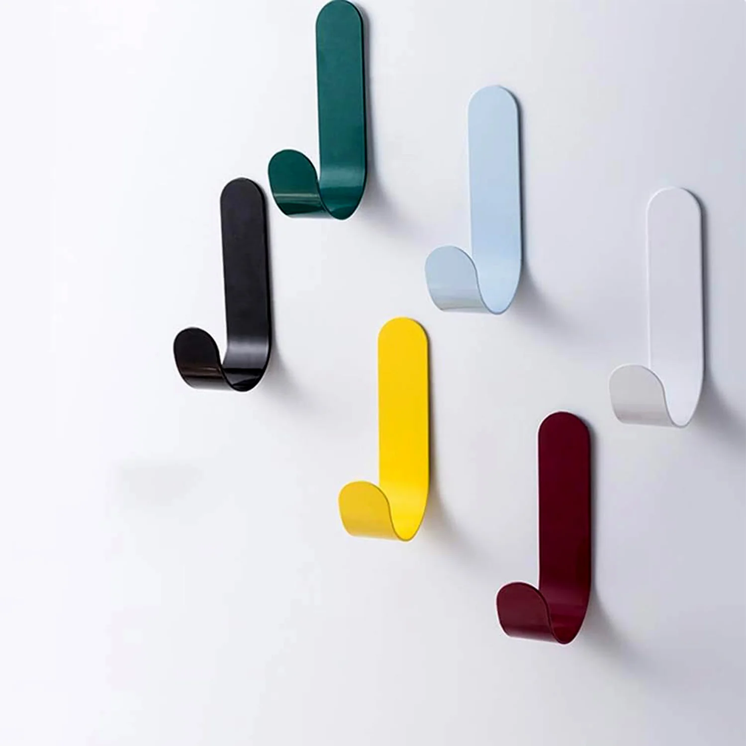 Self Adhesive Waterproof Wall Hooks for Multipurpose Home Storage (20 Pcs Set) - Image 3