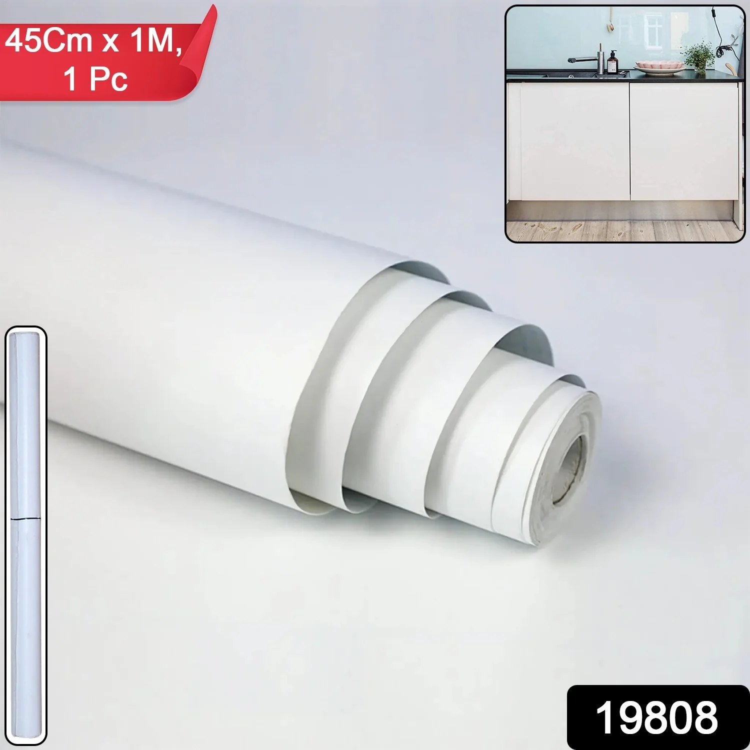 Self-Adhesive Waterproof Wallpaper Roll 45 cm x 1 m - (1 Pc) - Image 2