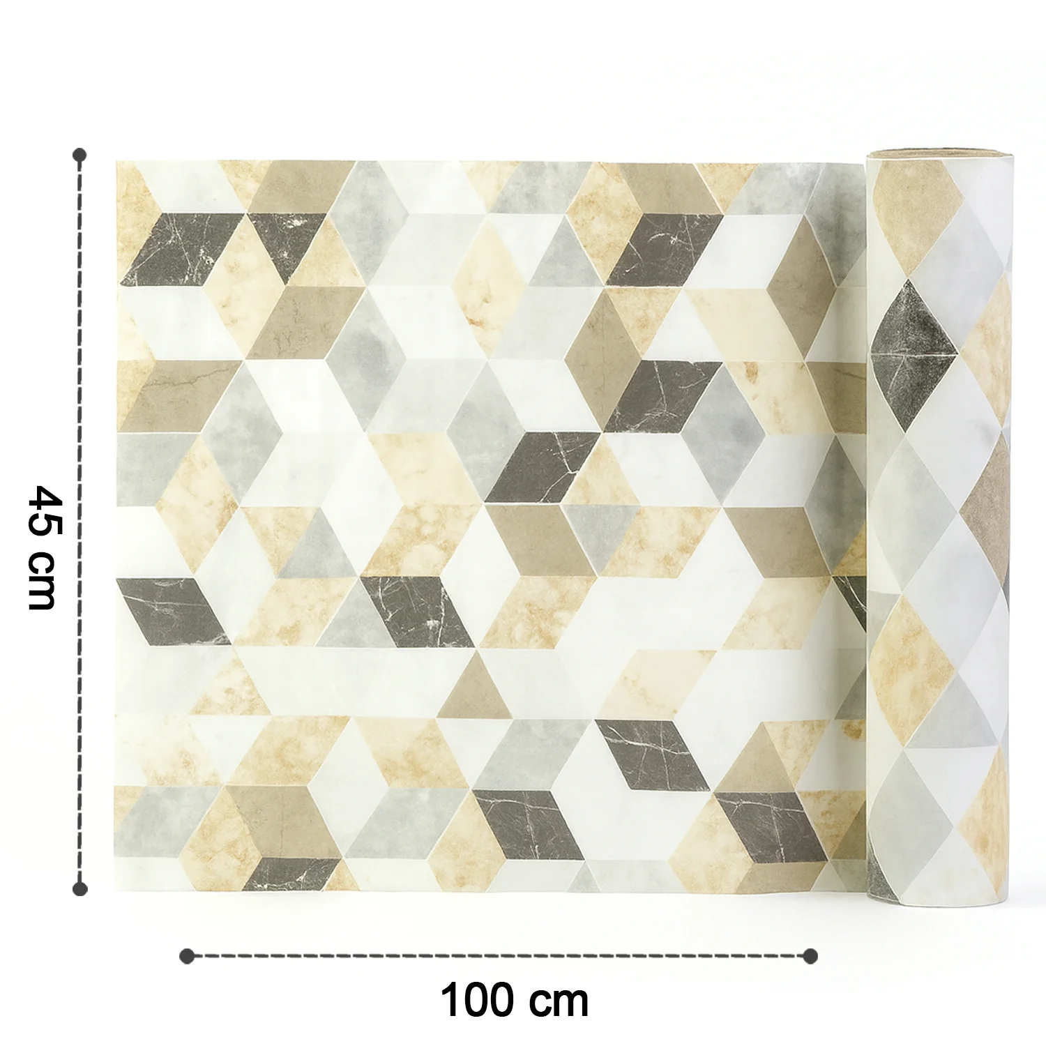 Self-Adhesive Waterproof Wallpaper Roll 45 cm x 1 m - (1 Pc) - Image 4