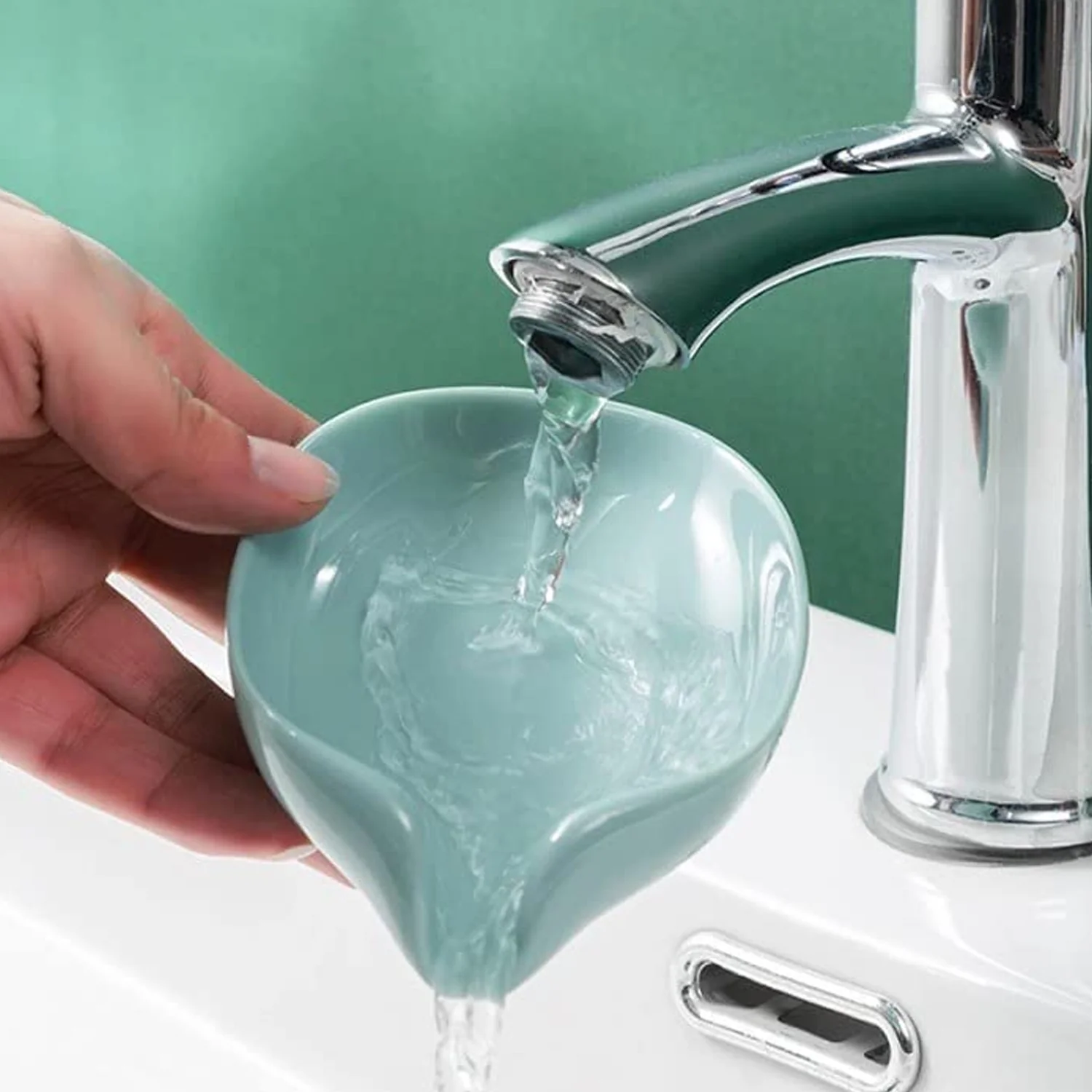 Soap Holder Stand Self Draining Soap Dish Holder Soap Box ,Sabudani (1 Pc) - Image 5
