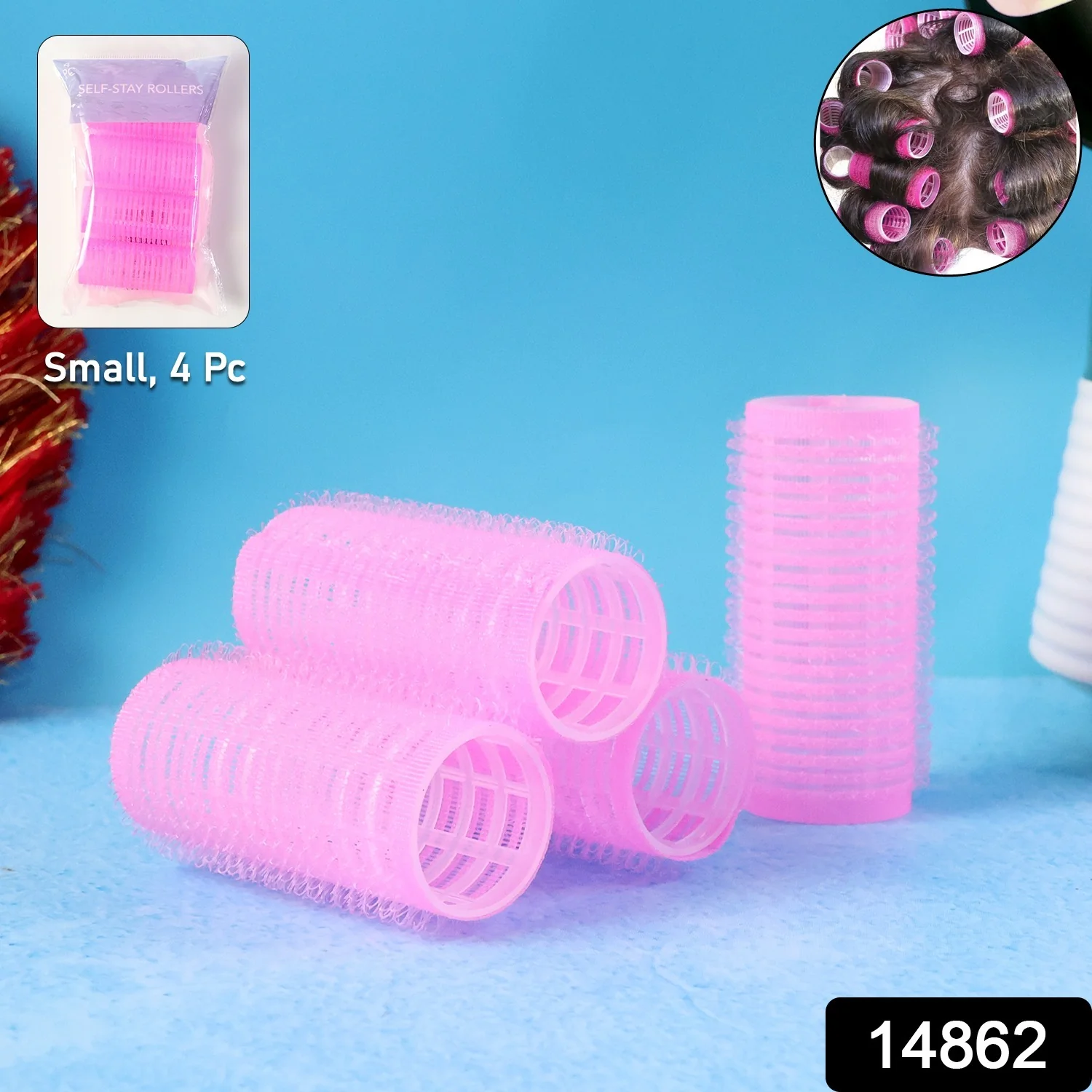 Self-Grip Hair Rollers (4 Pc Set) - Image 2