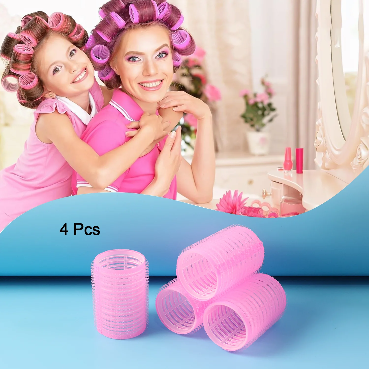 Self-Grip Hair Rollers Set (4 Pc / Big) - Image 8