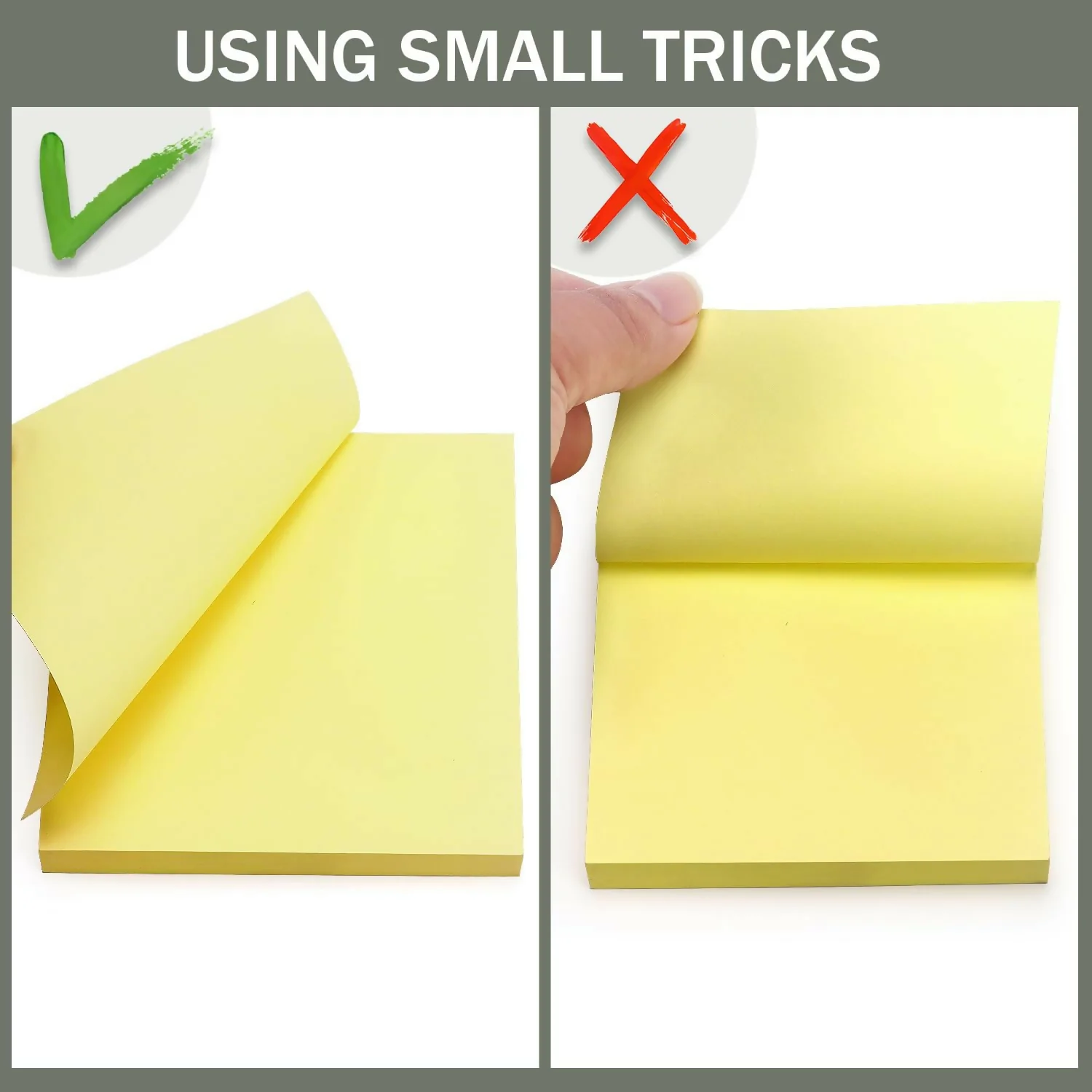 Self Yello  Sticky Note Pad 2 x 3 Inch Paf Daily Reminder & Quick Notes Pad (80Sheets,Pack Of 6) - Image 2