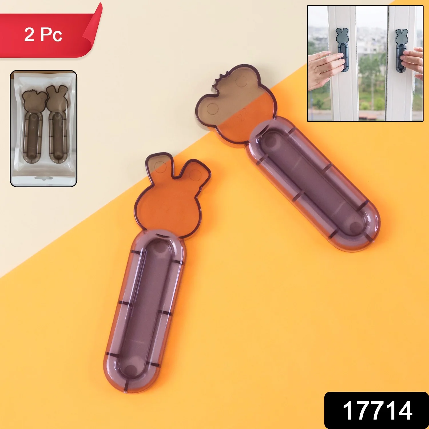 Self Stick Push Pull Helper Door Handle Adhesive Grip Handle (2 Pc) - Image 2
