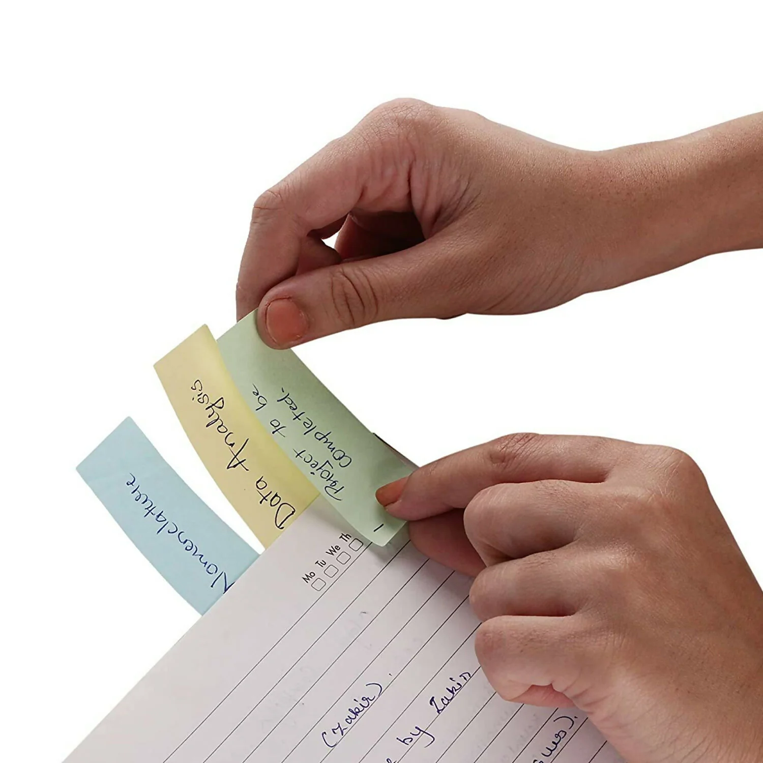 Self Sticky Notes Pad 3 Multicolour with Strong Adhesive (25×3×75 mm, 40 Sheets, 6 Pack Combo) - Image 6