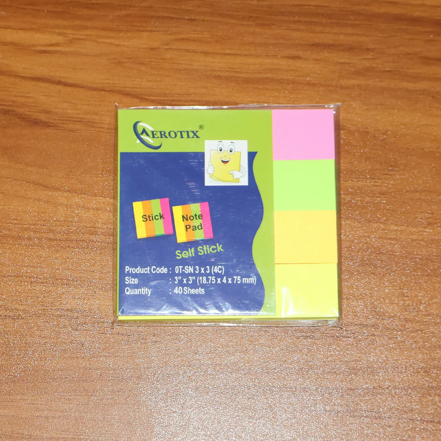 Self Sticky Notes Pad 4 Multicolour with Strong Adhesive (18.75×4×75 mm,40 Sheets,6 Pack Combo) - Image 7