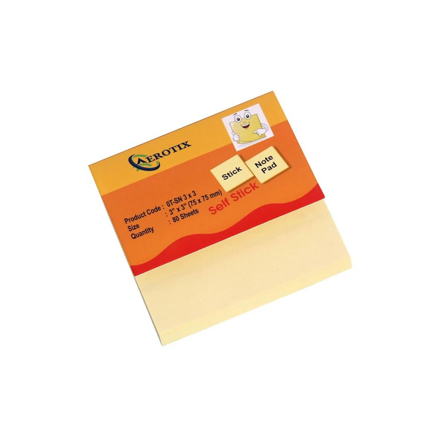 Self Sticky Notes Pad Yellow with Strong Adhesive (75×75 mm, 80 Sheets,6 Pack Combo) - Image 5