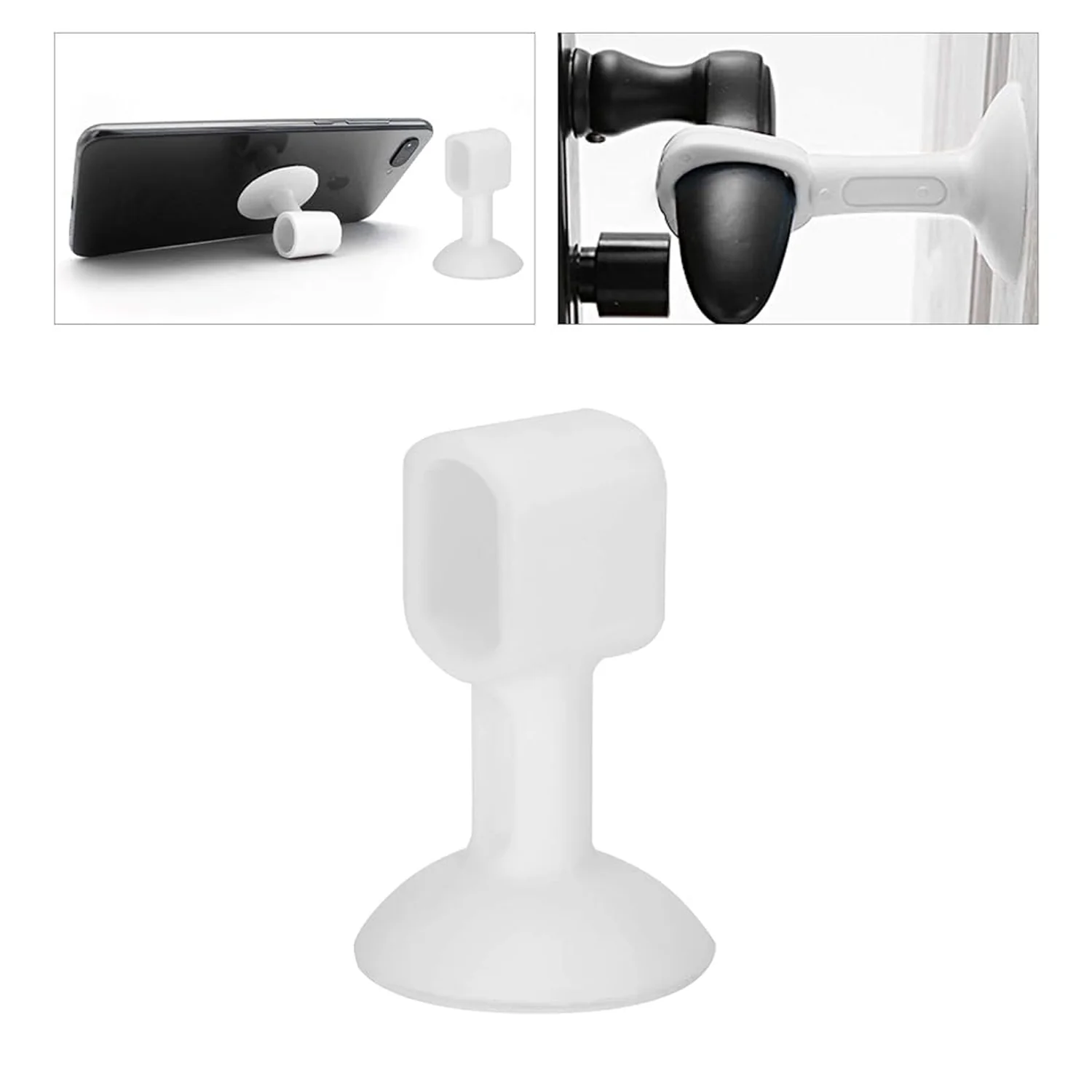 Self-Sucking Silicone Door Stopper (1 Pc / Mix Color) - Image 3