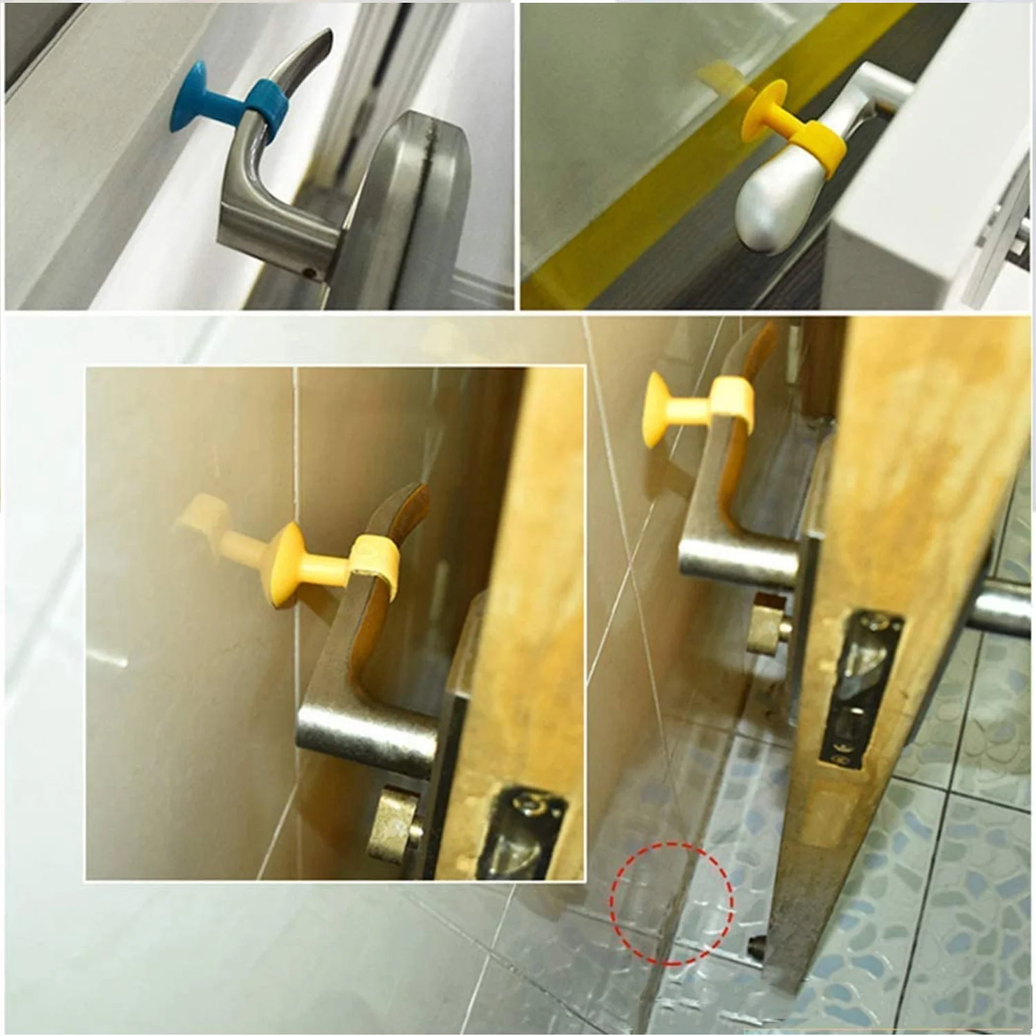 Self-Sucking Silicone Door Stopper (2 Pcs Set) - Image 3