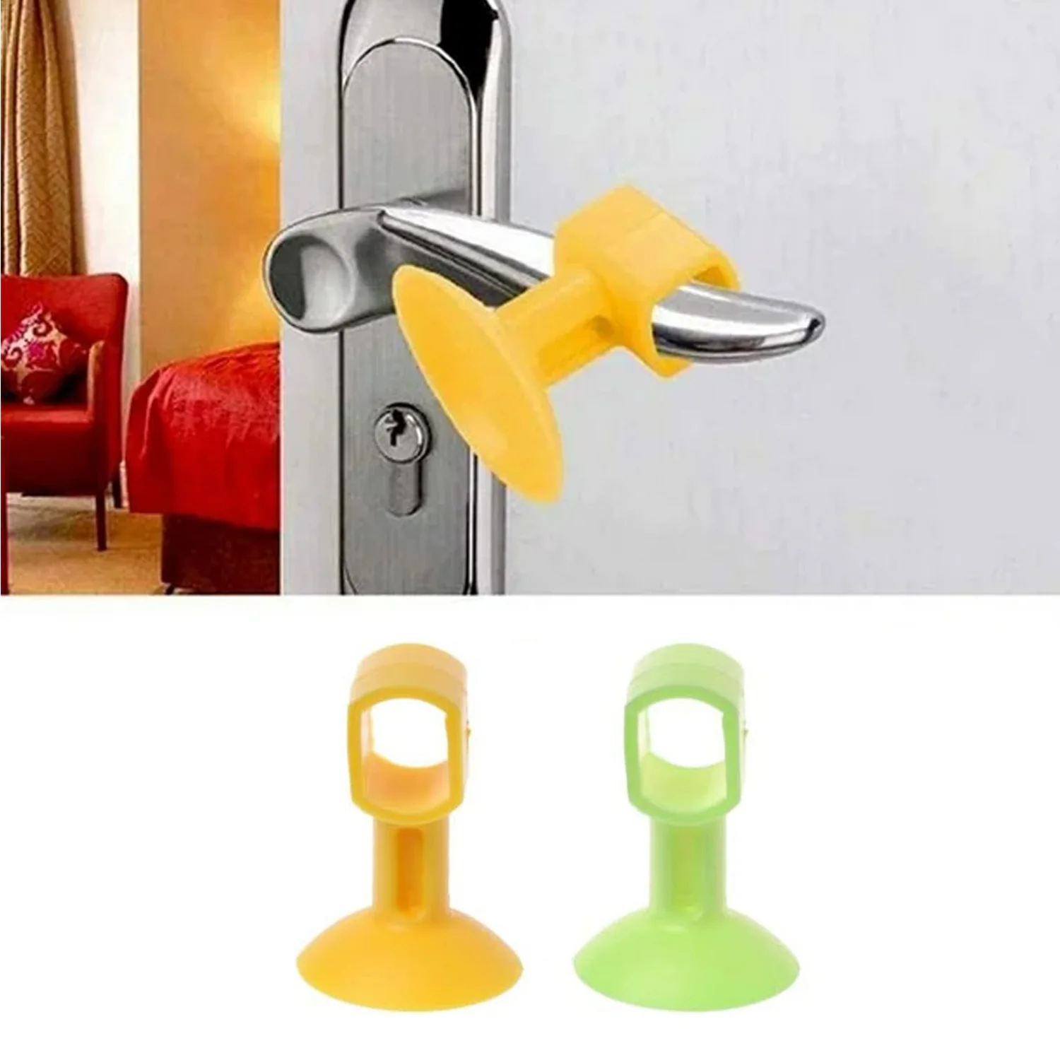 Self-Sucking Silicone Door Stopper (2 Pcs Set) - Image 4