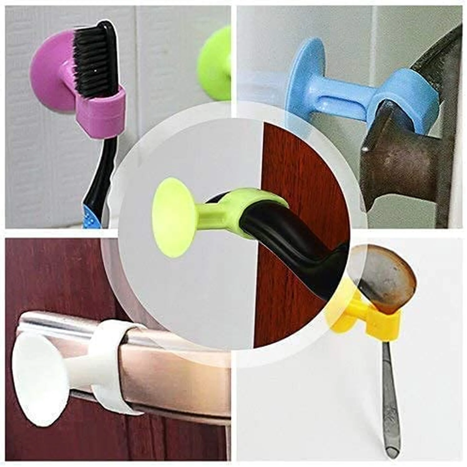 Self-Sucking Silicone Door Stopper (2 Pcs Set) - Image 6