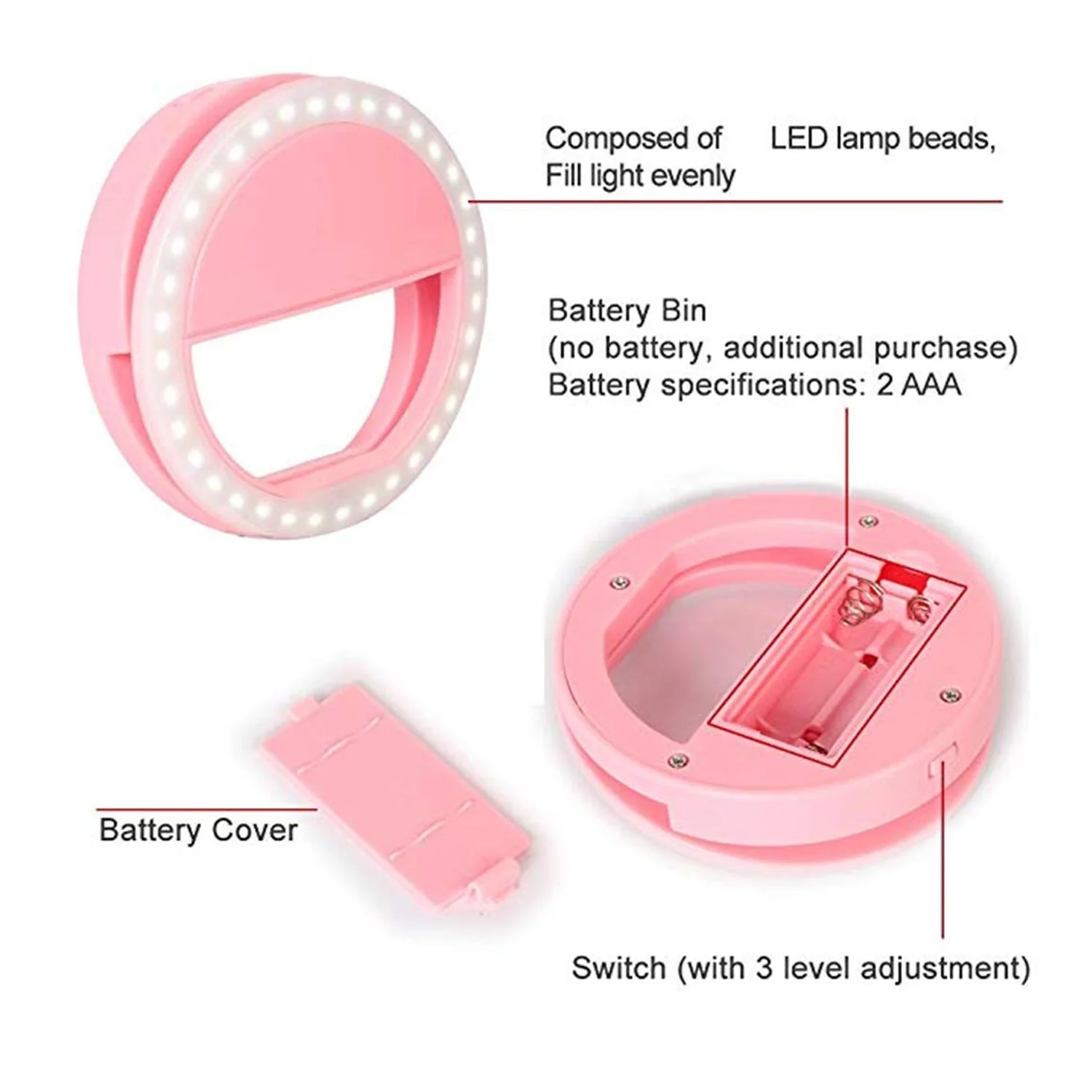 Phone Selfie Ring Light (Battery Not Included) - Image 7