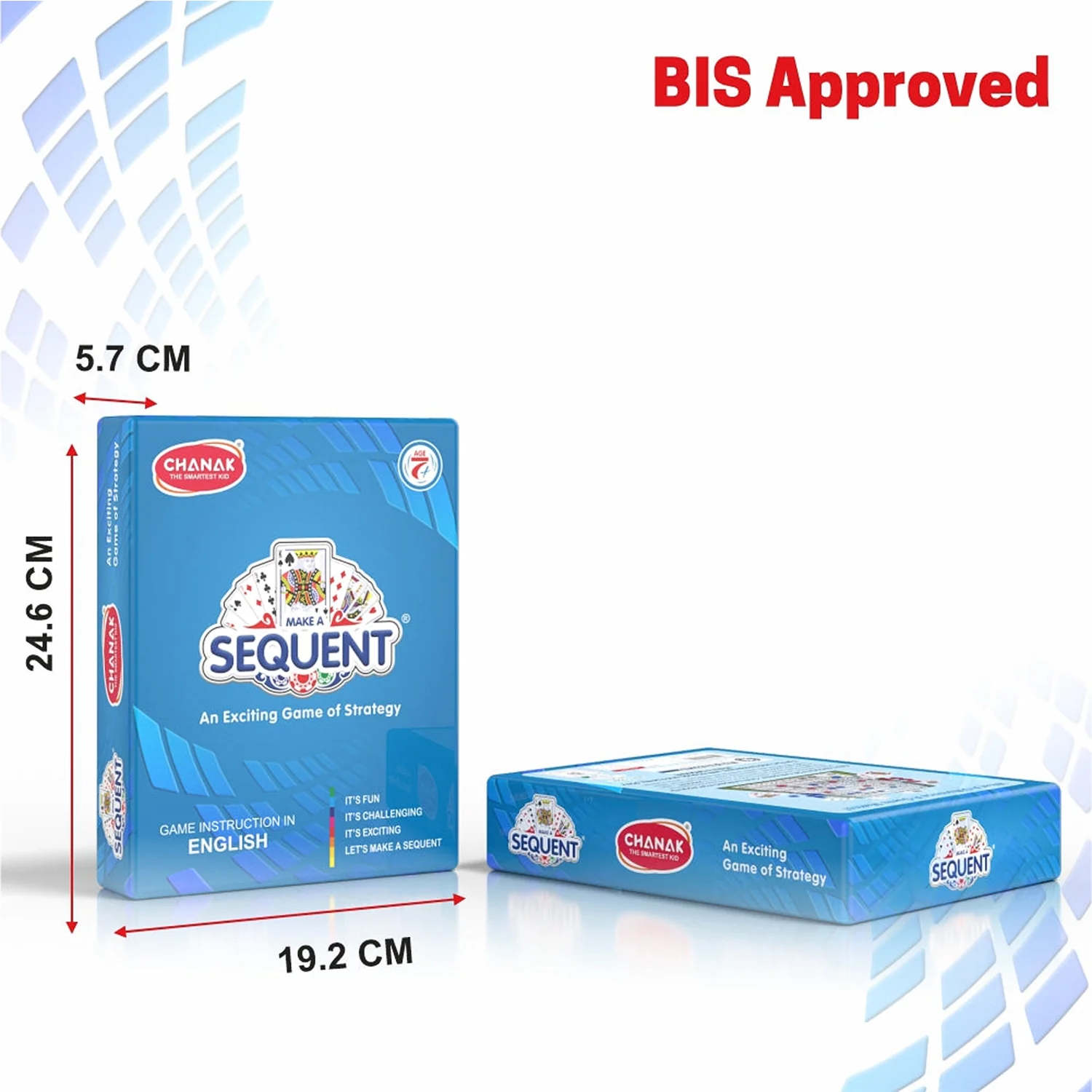 Sequent Strategy Board Game - Playing Cards & Colour Coins for Family - Image 5