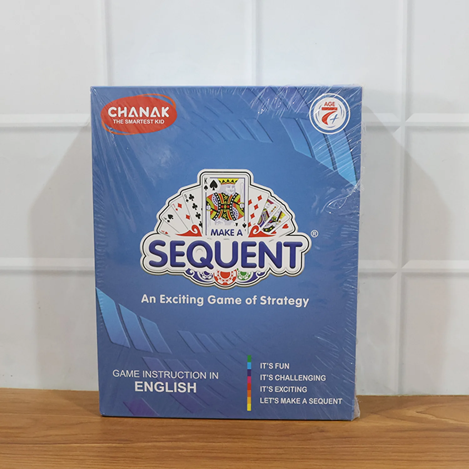 Sequent Strategy Board Game - Playing Cards & Colour Coins for Family - Image 8