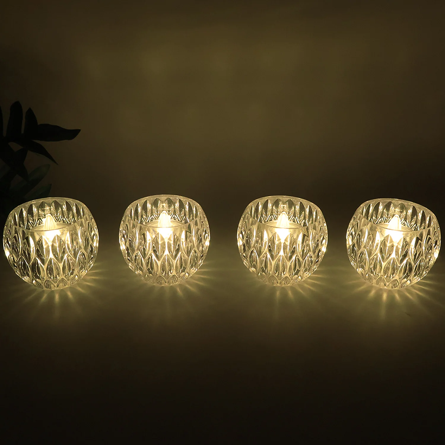 Set of 12 Crystal Style LED Decorative Lamps / Candle - Image 4
