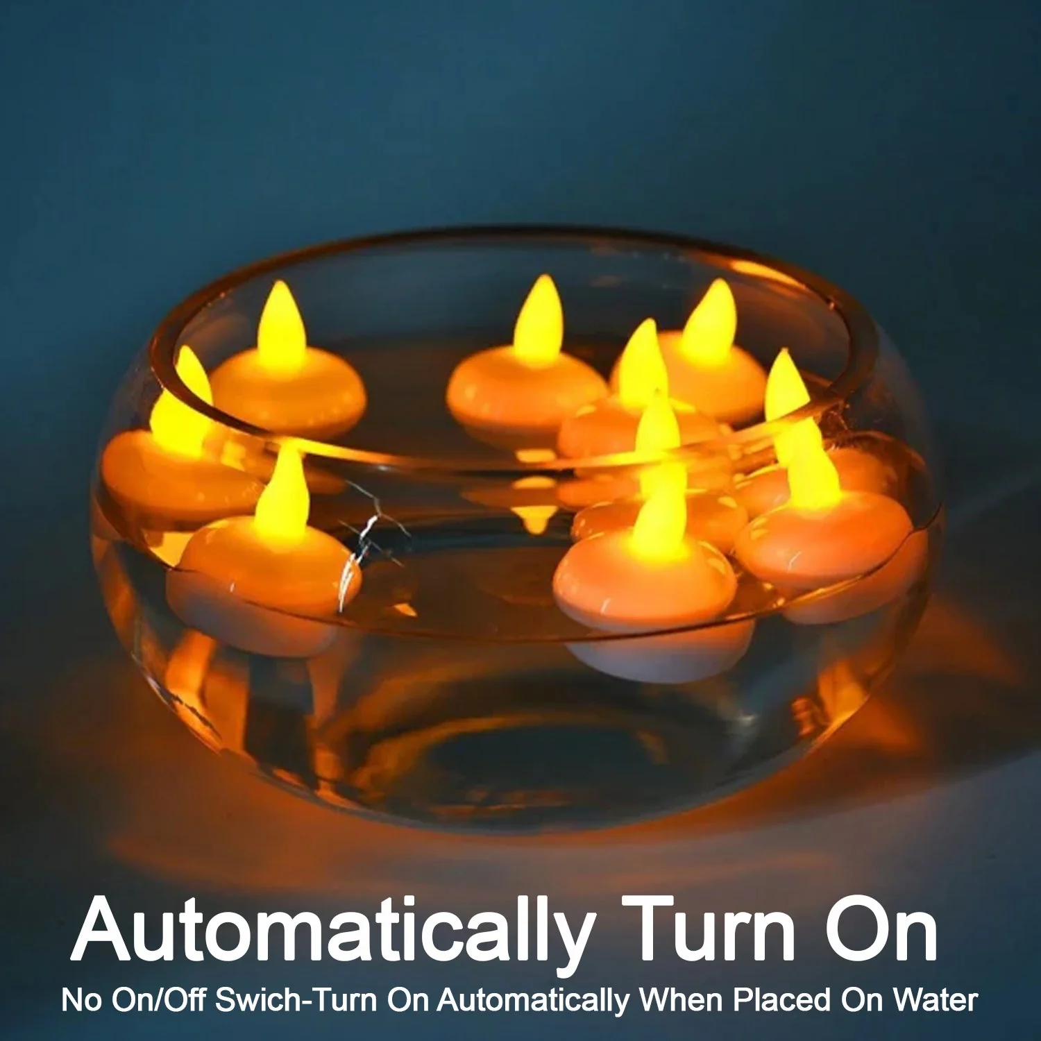 Set of 12 Flameless Floating Candles Battery Operated Tea Lights Tealight Candle - Image 11