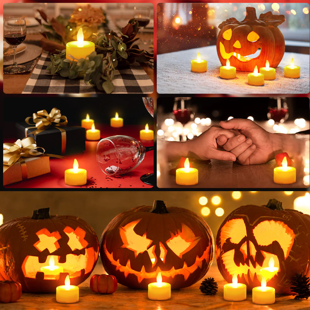 Set of 12 Flameless Floating Candles Battery Operated Tea Lights Tealight Candle - Image 4