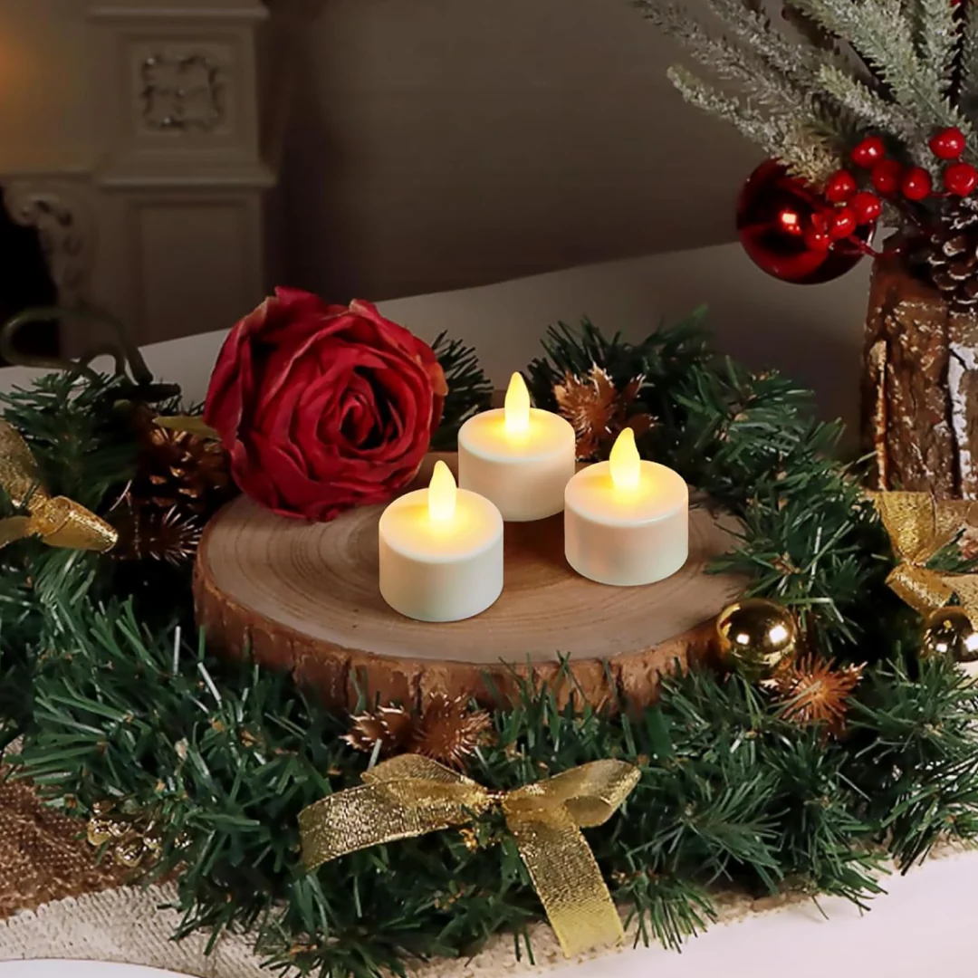 Set of 12 Flameless Floating Candles Battery Operated Tea Lights Tealight Candle - Image 5
