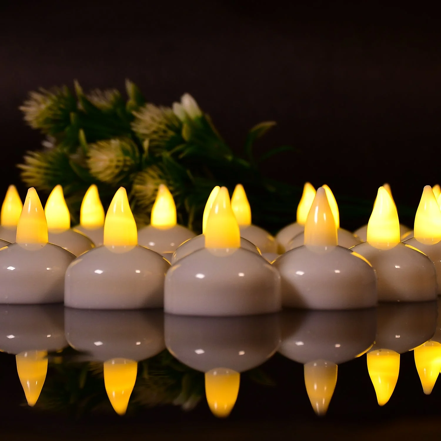 Set of 12 Flameless Floating Candles Battery Operated Tea Lights Tealight Candle - Image 8