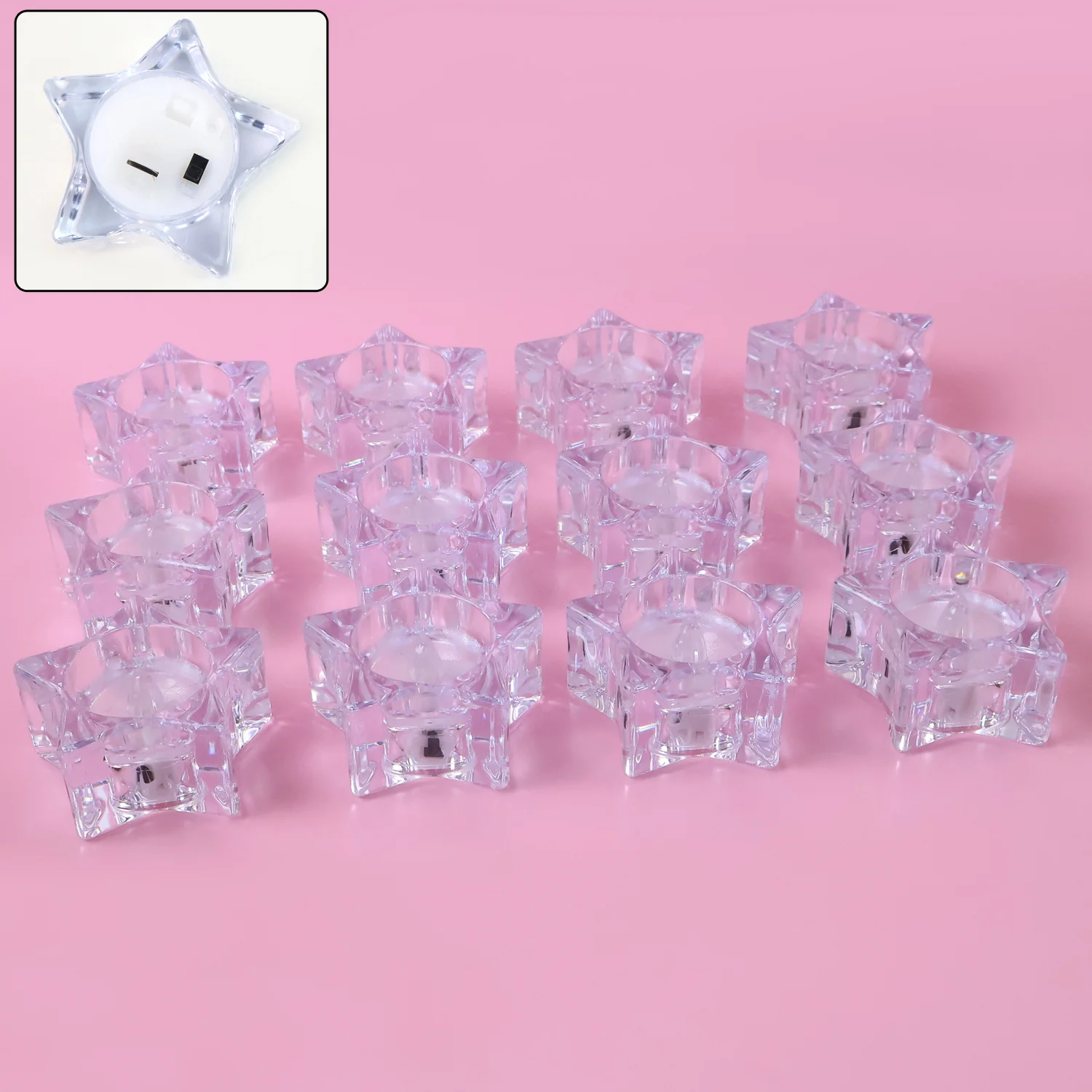 Set of 12 LED Crystal-Effect Flameless Smokeless Candles - Image 5