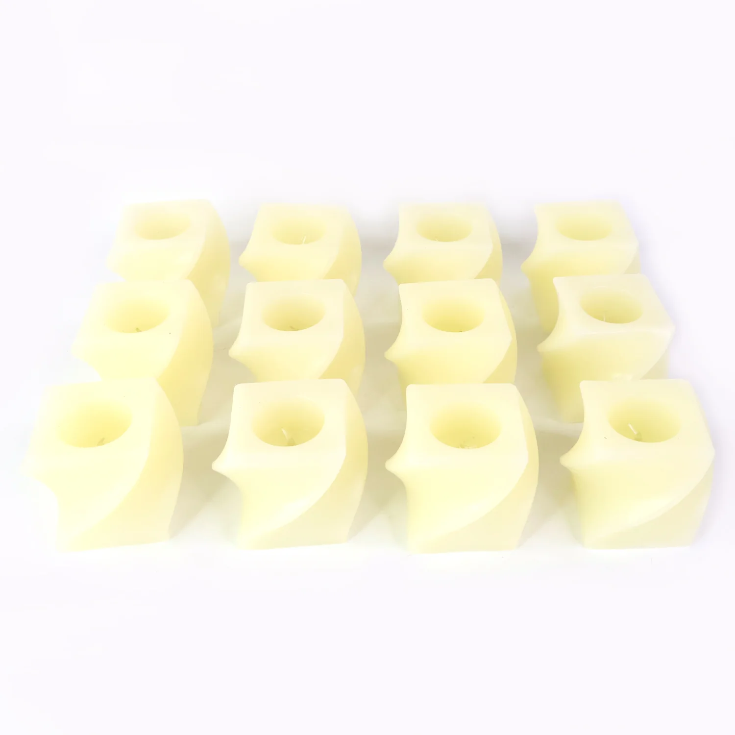 Set of 12 LED Flameless Decorative Candles – Square Shape Tealight Lamps - Image 5