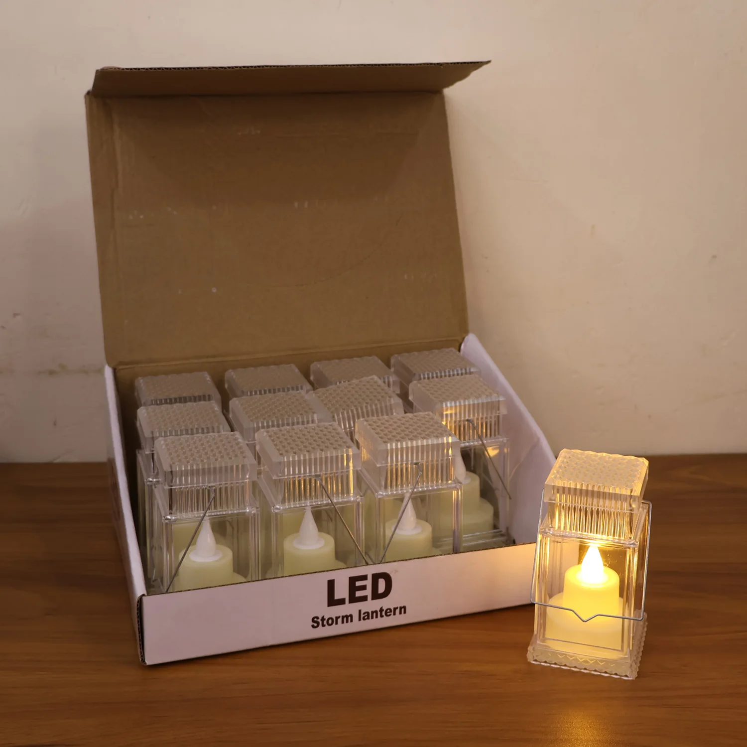 Set of 12 LED Storm Lantern Decorative Lights - Image 8